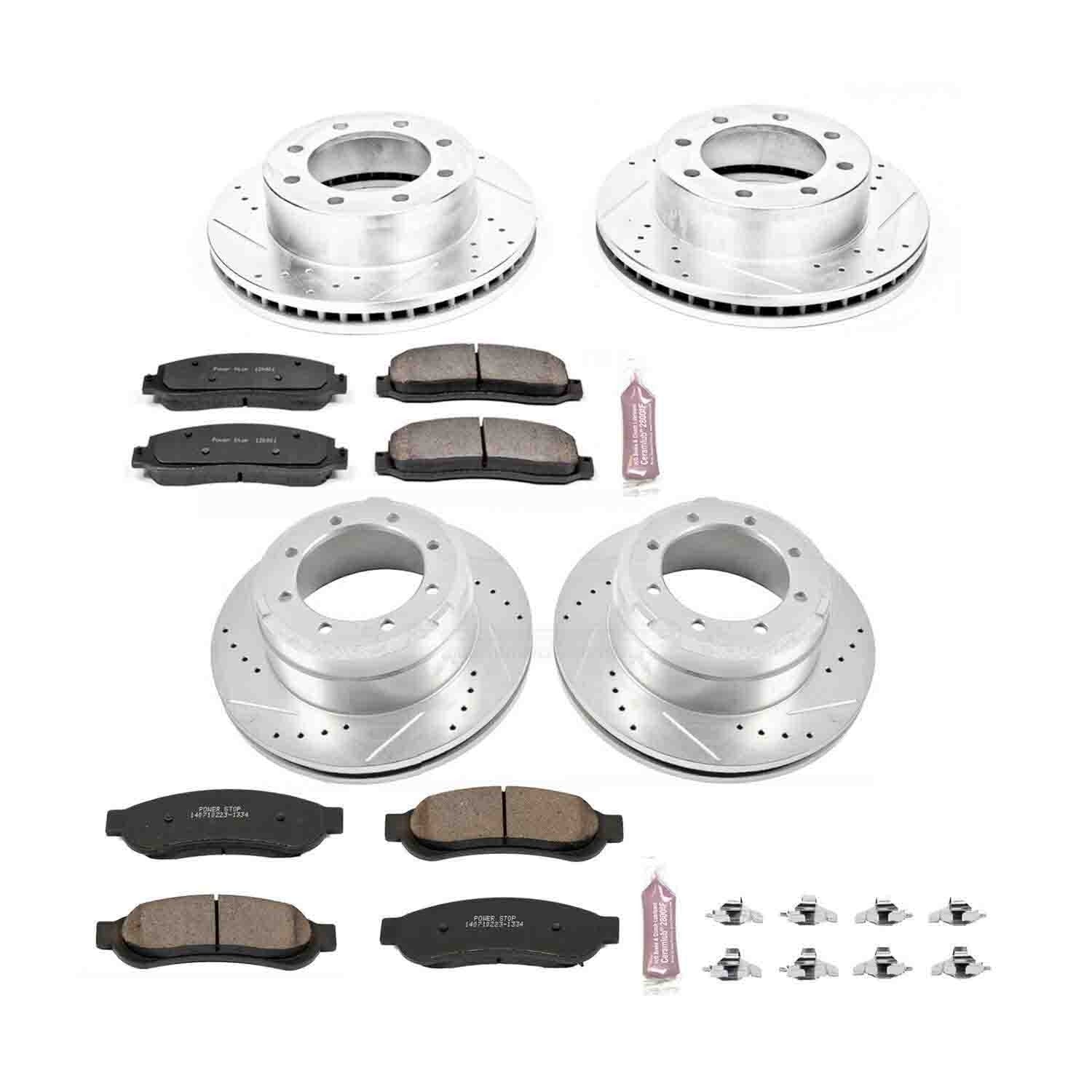 Power Stop 10-11 Ford F-350 Super Duty Front & Rear Z23 Evolution Brake Kit