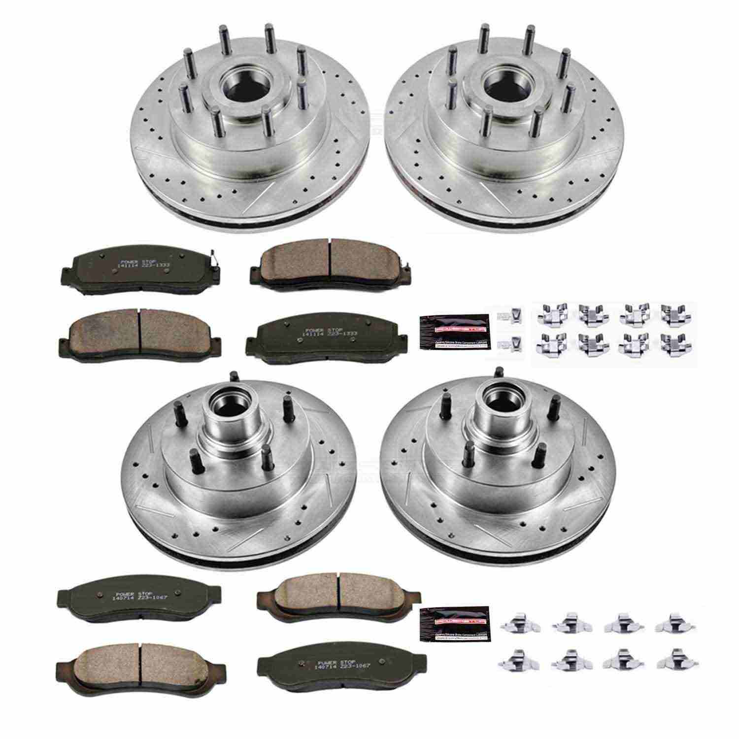 Power Stop 09-10 Ford F-250 Super Duty Front & Rear Z23 Evolution Brake Kit