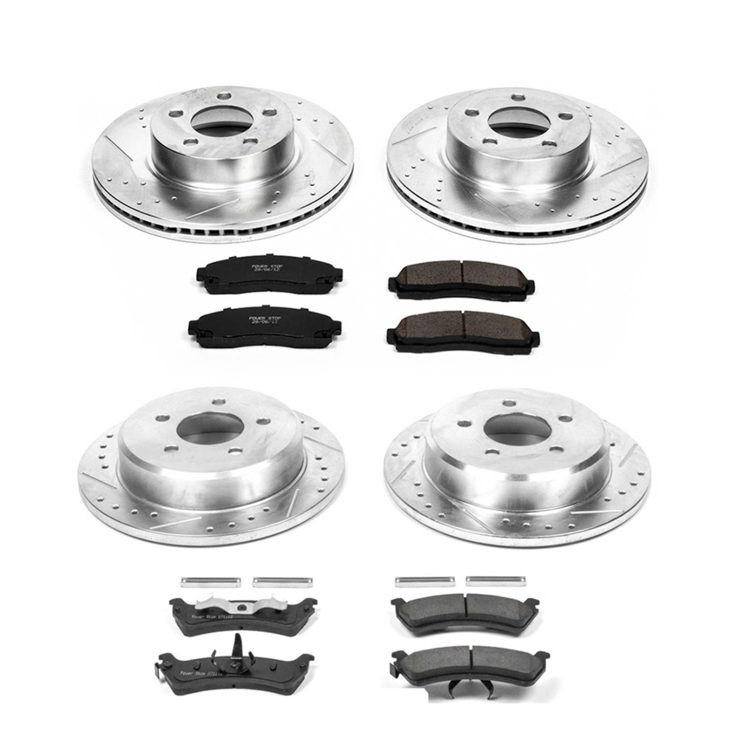 Power Stop 01-02 Ford Explorer Sport Front & Rear Z23 Evolution Sport Brake Kit