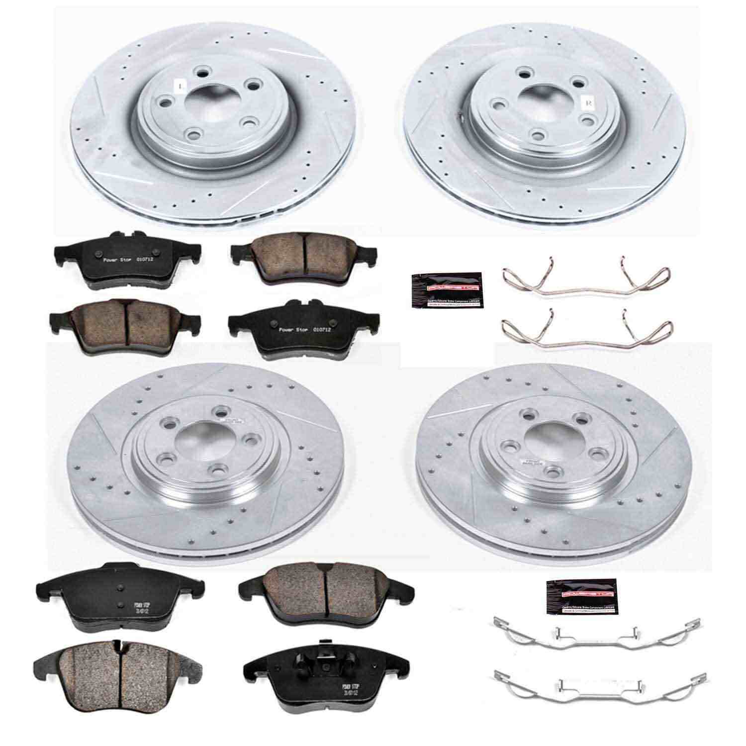 Power Stop 06-08 Jaguar S-Type Front & Rear Z23 Evolution Sport Brake Kit