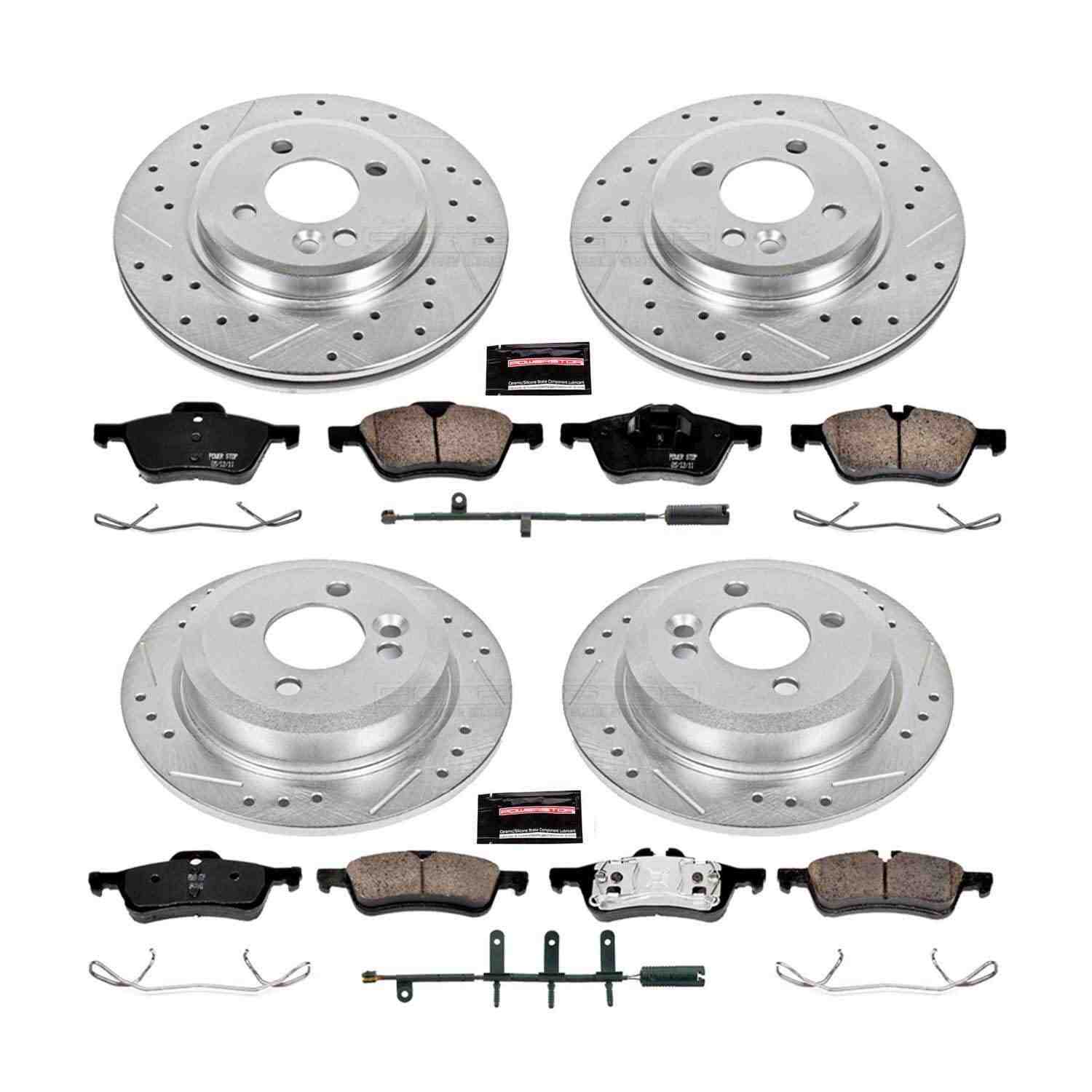 Power Stop 02-06 Mini Cooper Front & Rear Z23 Evolution Sport Brake Kit