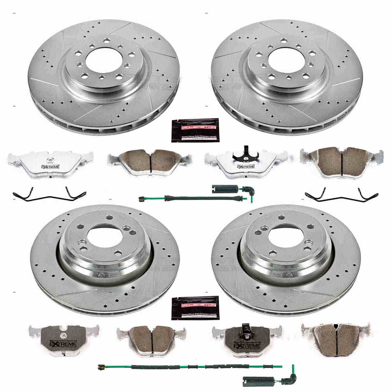 Power Stop 01-06 BMW M3 Front & Rear Z26 Street Warrior Brake Kit