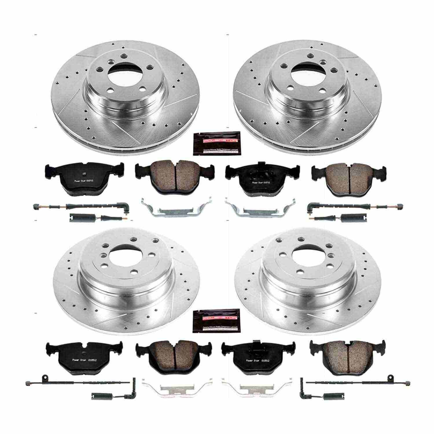 Power Stop 03-05 Land Rover Range Rover Front & Rear Z23 Evolution Sport Brake Kit