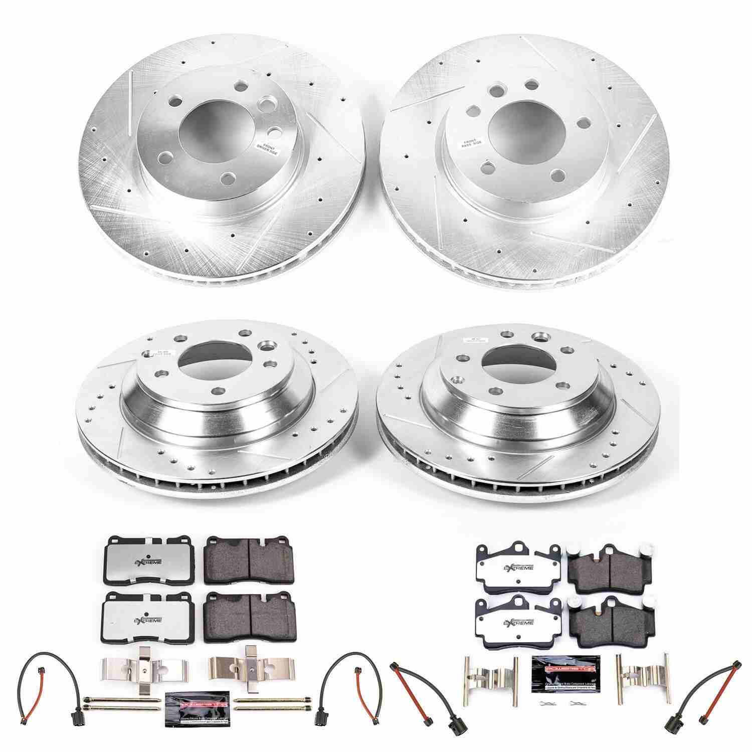 Power Stop 07-10 Volkswagen Touareg Front & Rear Z26 Street Warrior Brake Kit