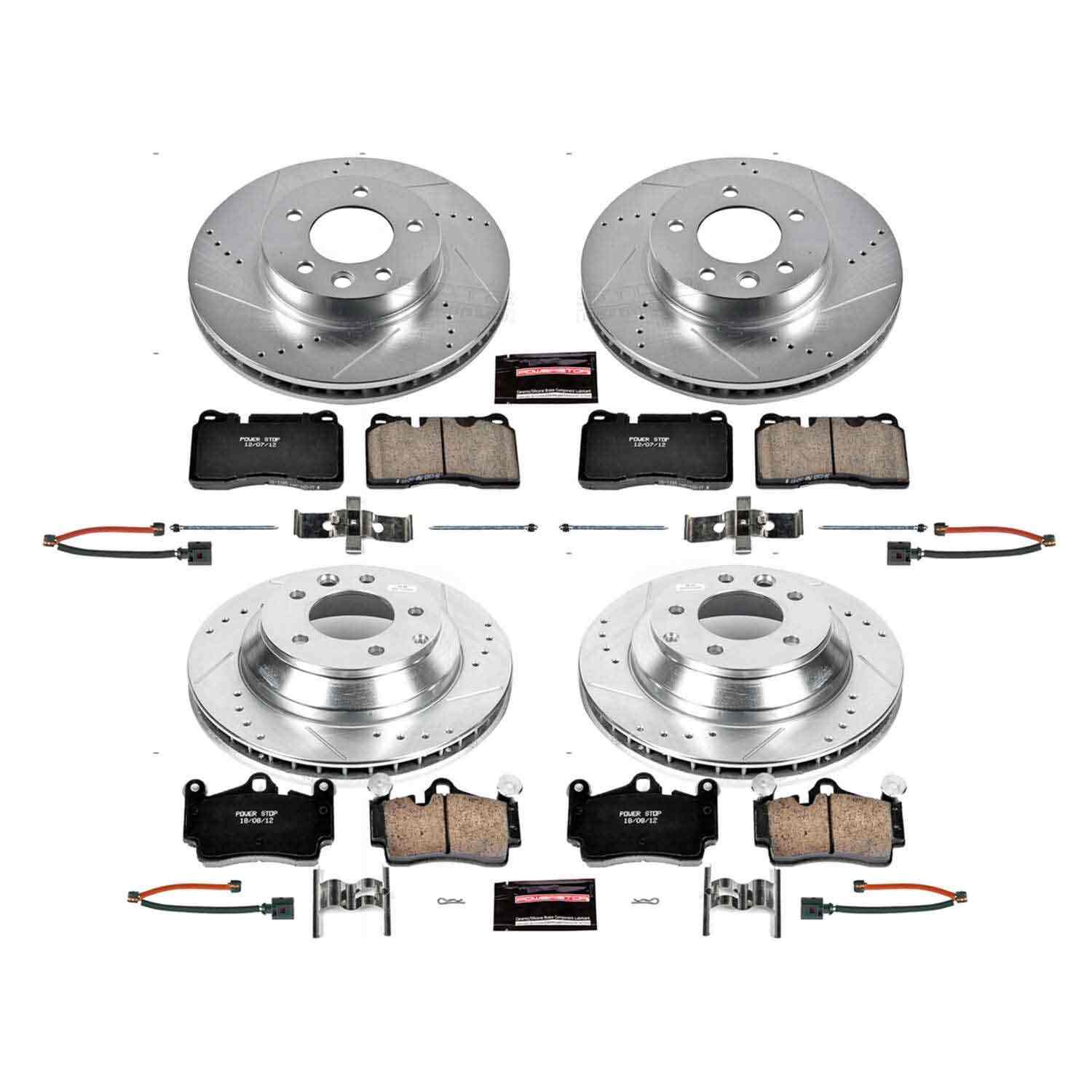 Power Stop 07-10 Volkswagen Touareg Front & Rear Z23 Evolution Sport Brake Kit