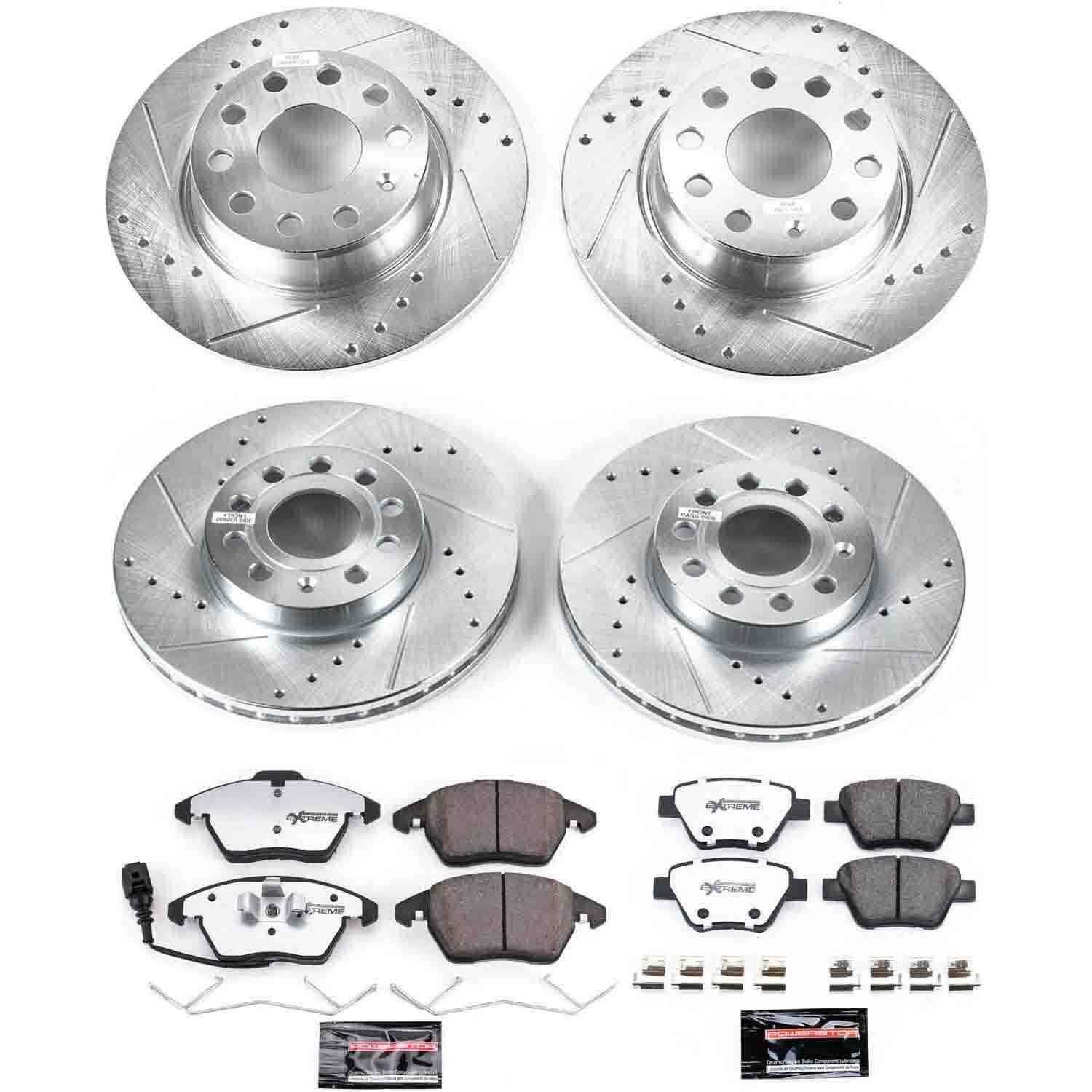 Power Stop 2012 Volkswagen Beetle Front & Rear Z26 Street Warrior Brake Kit