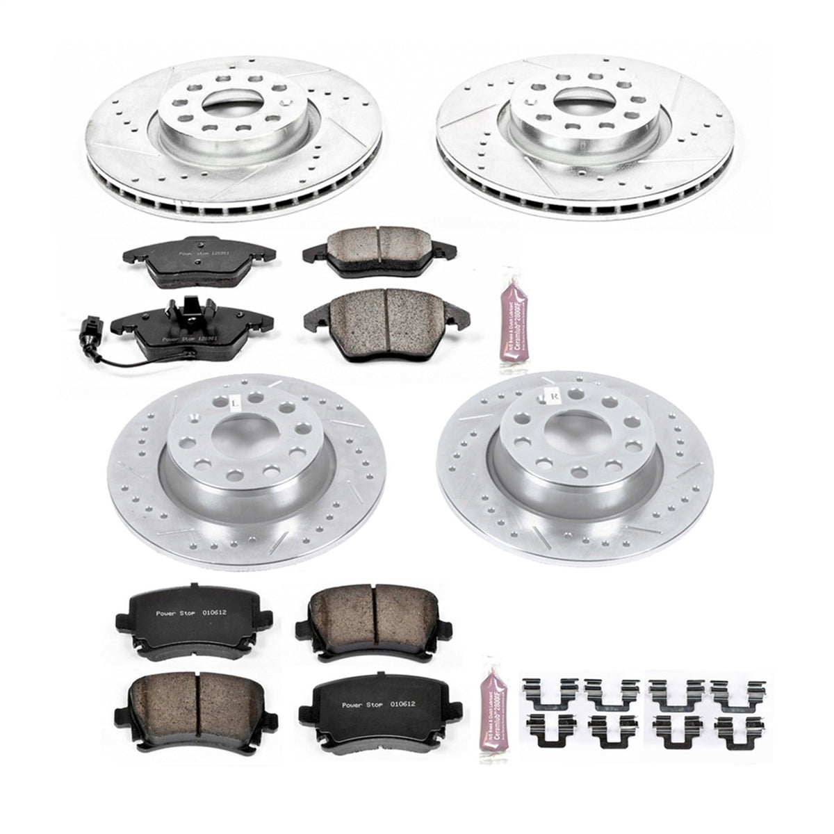 Power Stop 2013 Audi A3 Quattro Front & Rear Z23 Evolution Sport Brake Kit