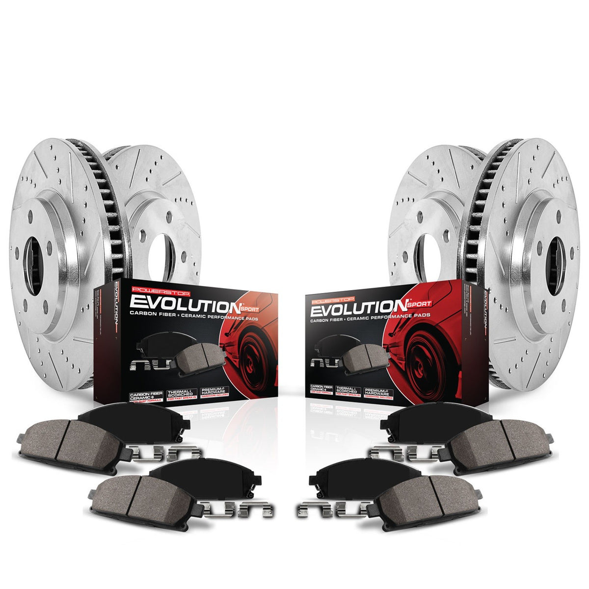 Power Stop 2013 Audi A3 Quattro Front & Rear Z23 Evolution Sport Brake Kit