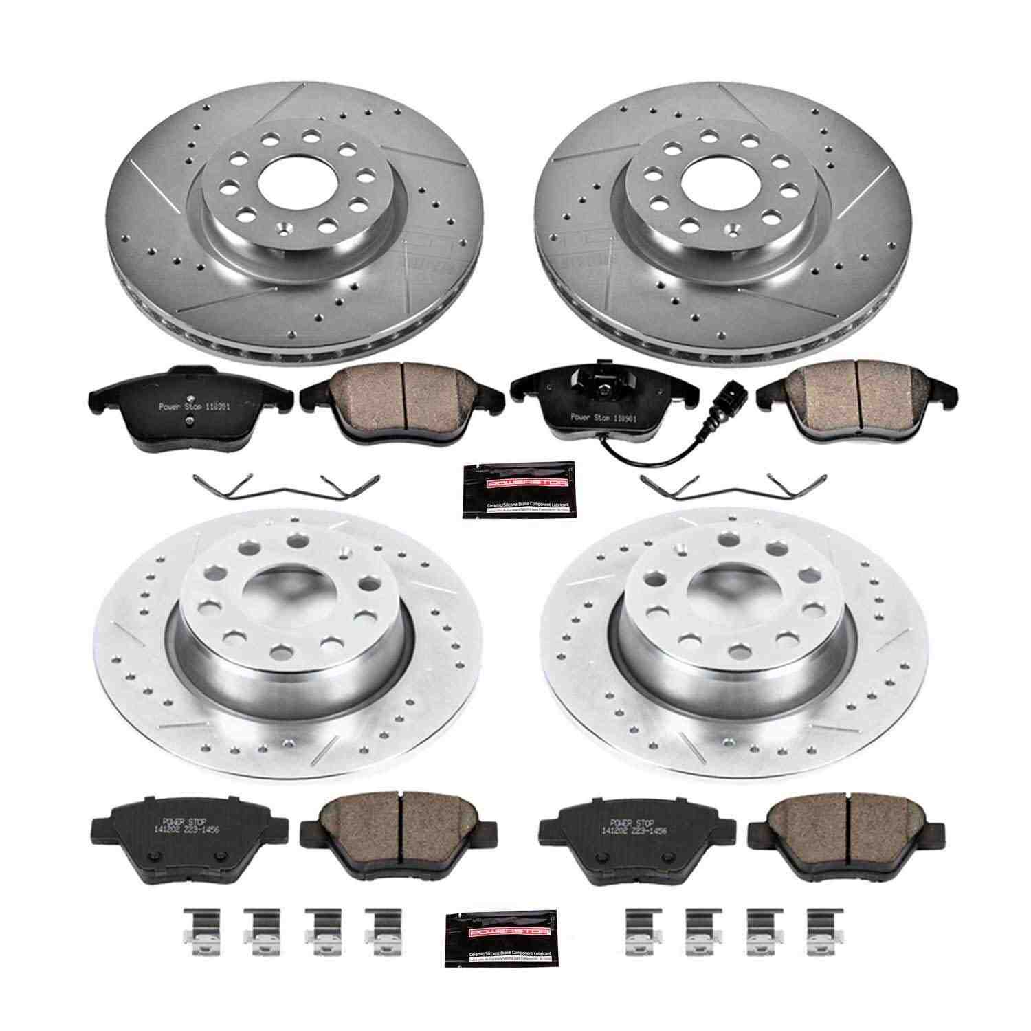 Power Stop 12-15 Volkswagen Passat Front & Rear Z23 Evolution Sport Brake Kit