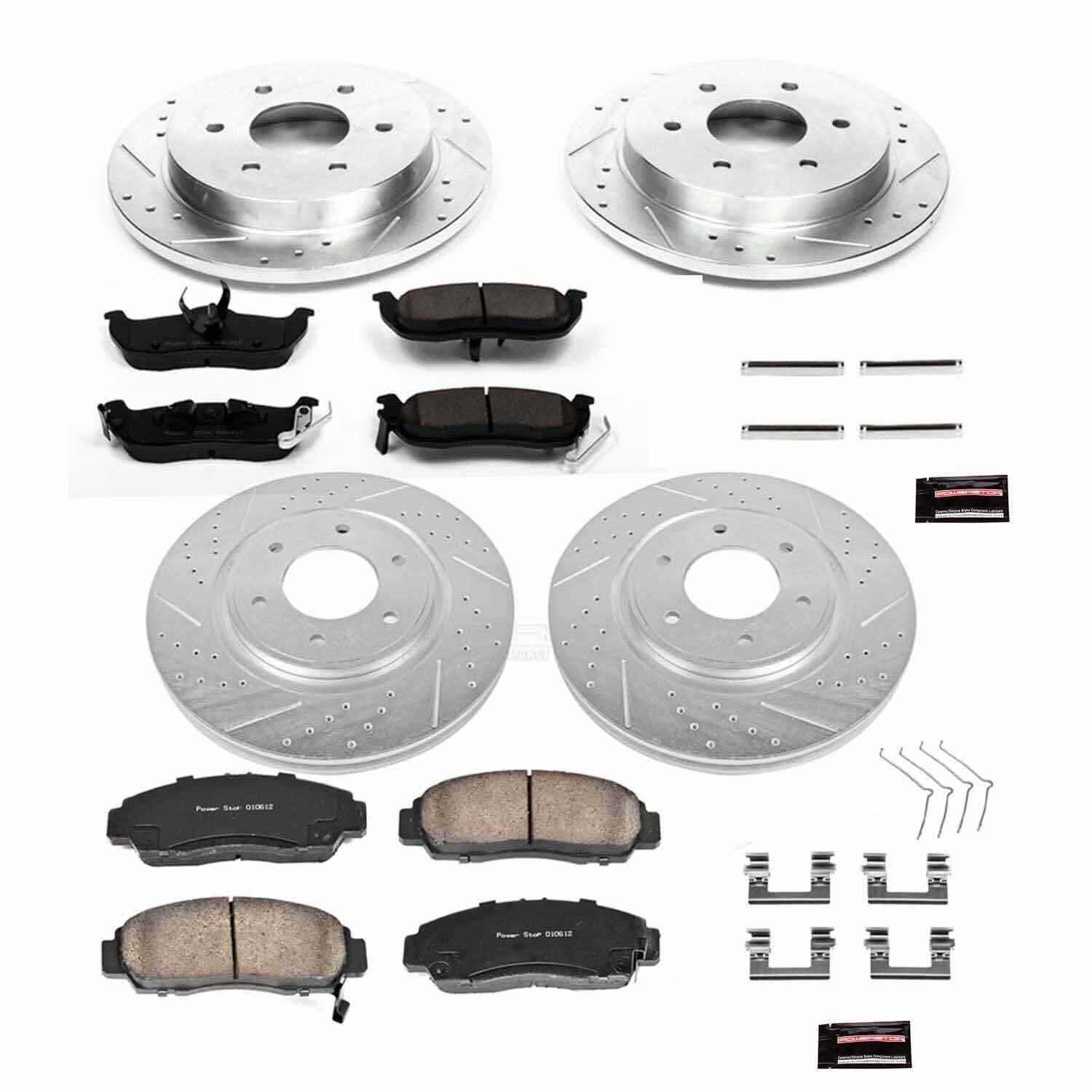 Power Stop 12-15 Nissan Armada Front & Rear Z23 Evolution Sport Brake Kit