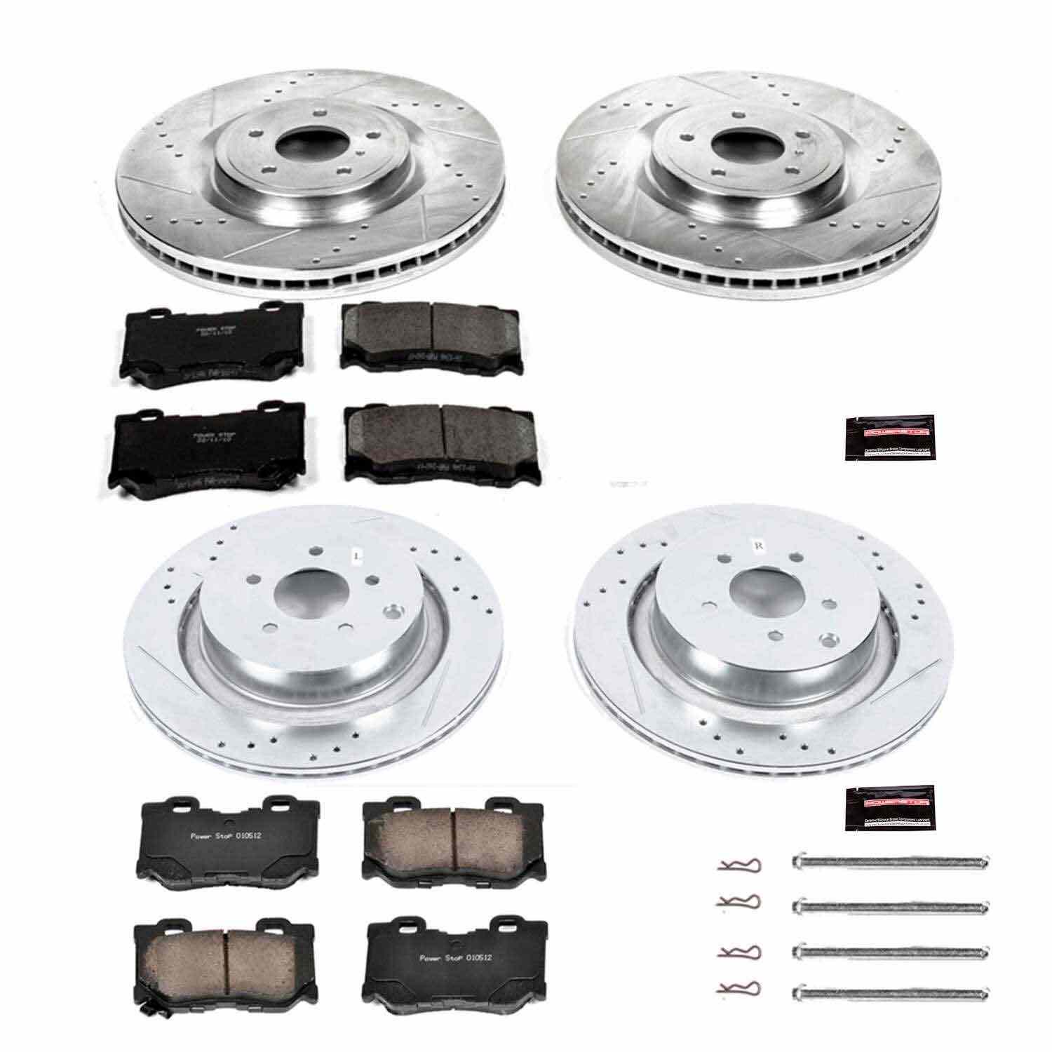 Power Stop 09-13 Infiniti FX50 Front & Rear Z23 Evolution Sport Brake Kit