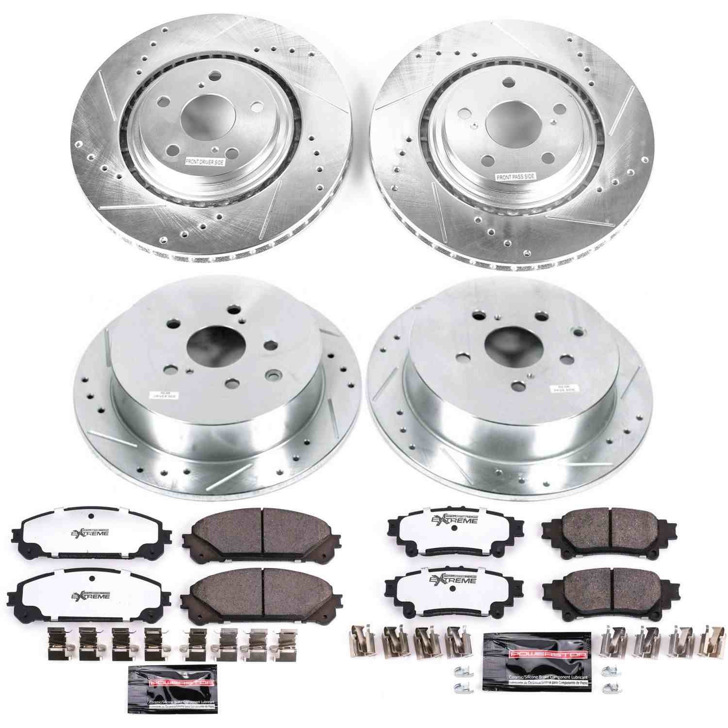 Power Stop 10-15 Lexus RX350 Front & Rear Z36 Truck & Tow Brake Kit