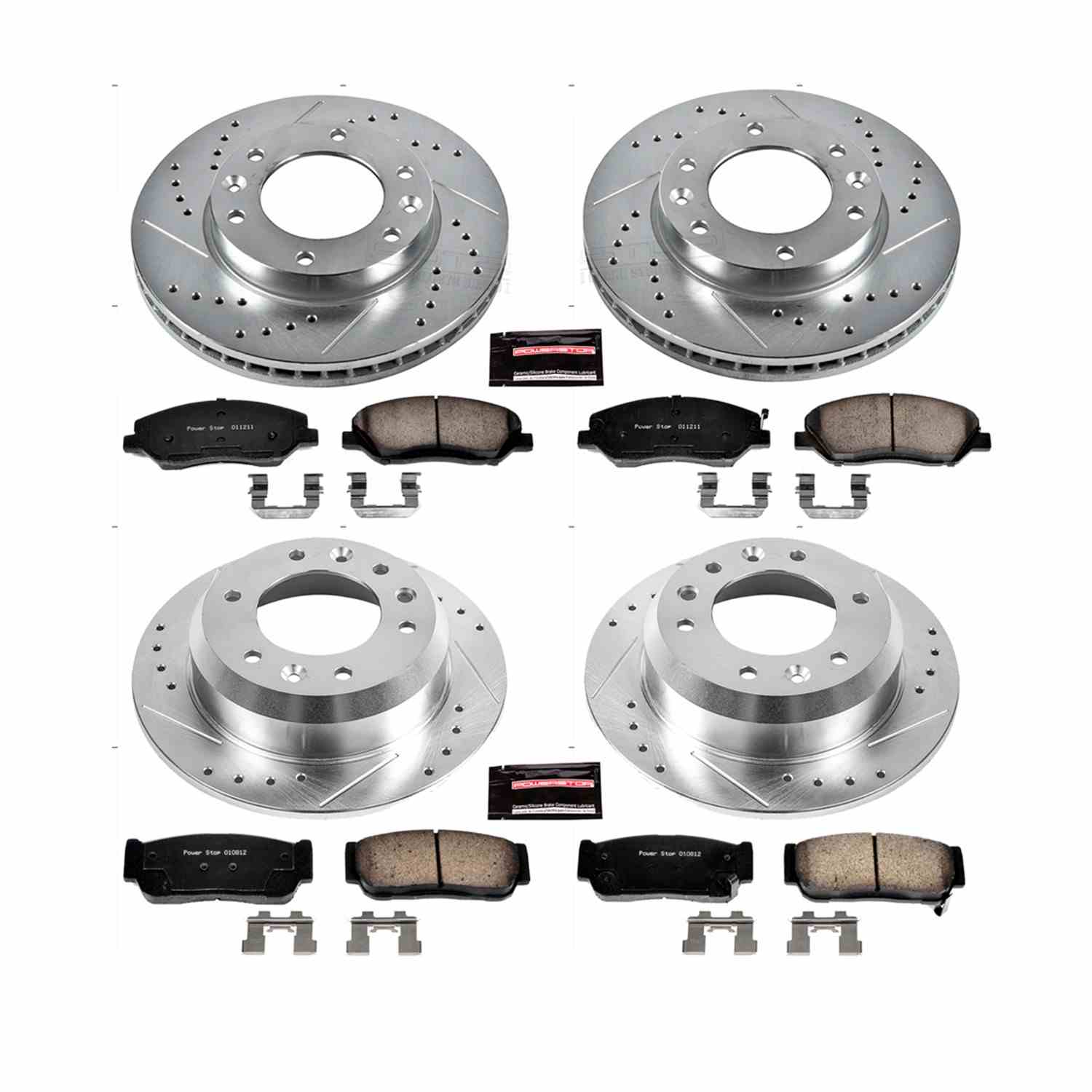 Power Stop 2007 Hyundai Entourage Front & Rear Z23 Evolution Sport Brake Kit