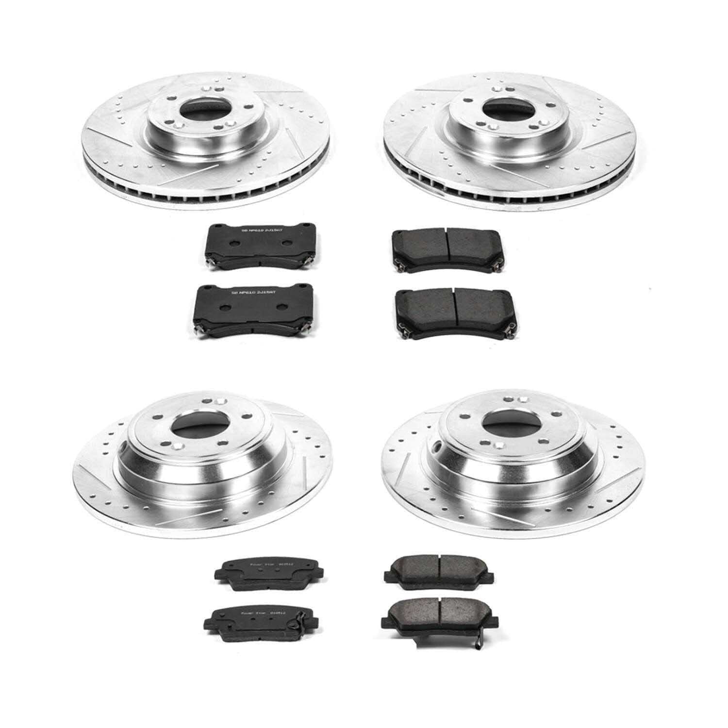 Power Stop 2009 Hyundai Genesis Front & Rear Z23 Evolution Sport Brake Kit