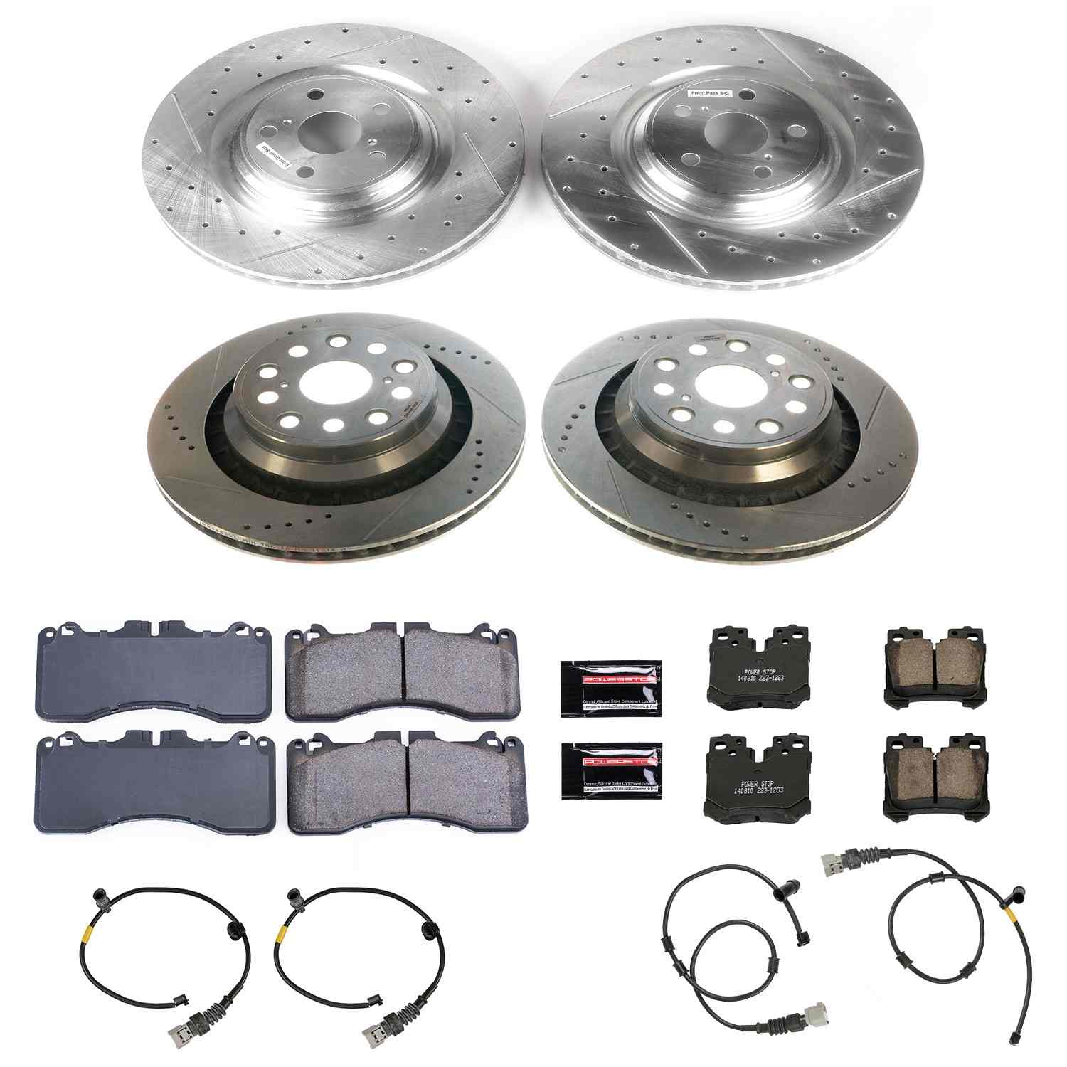 Power Stop 10-17 Lexus LS460 Front & Rear Z23 Evolution Brake Kit