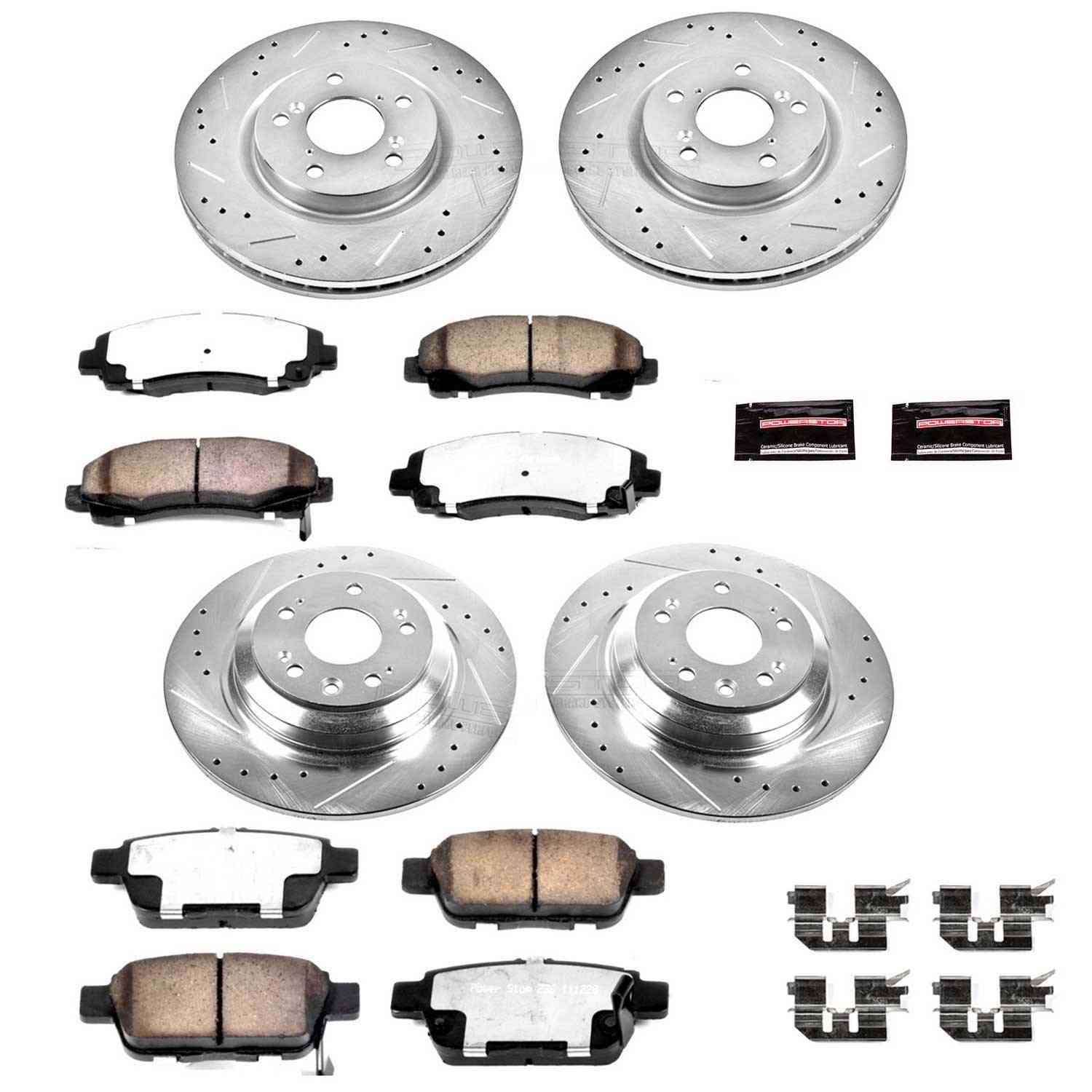 Power Stop 09-14 Acura TL Front & Rear Z36 Truck & Tow Brake Kit
