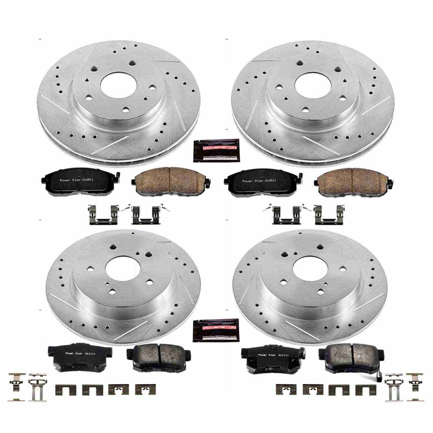 Power Stop 07-13 Suzuki SX4 Front & Rear Z23 Evolution Sport Brake Kit