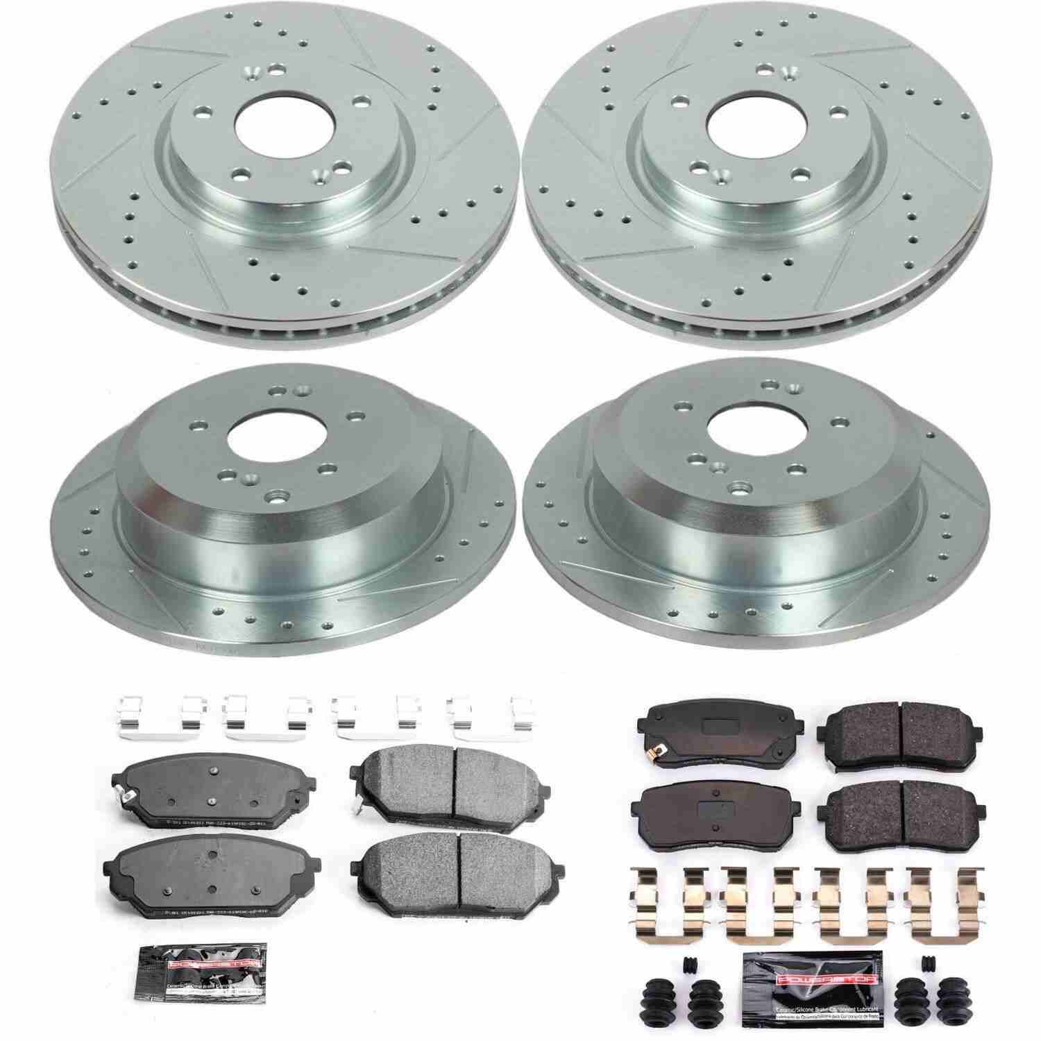 Power Stop 07-12 Hyundai Veracruz Front & Rear Z23 Evolution Sport Brake Kit
