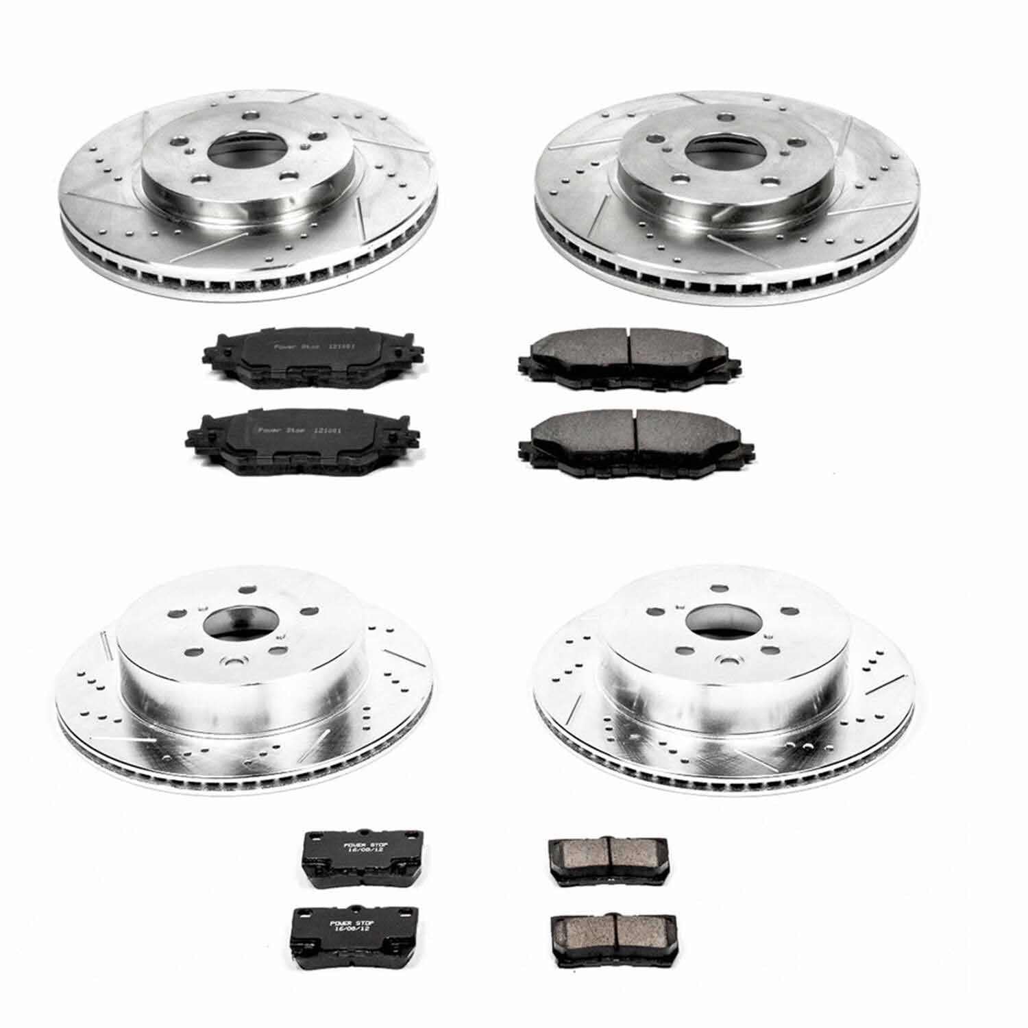 Power Stop 10-13 Lexus IS250 Front & Rear Z23 Evolution Sport Brake Kit