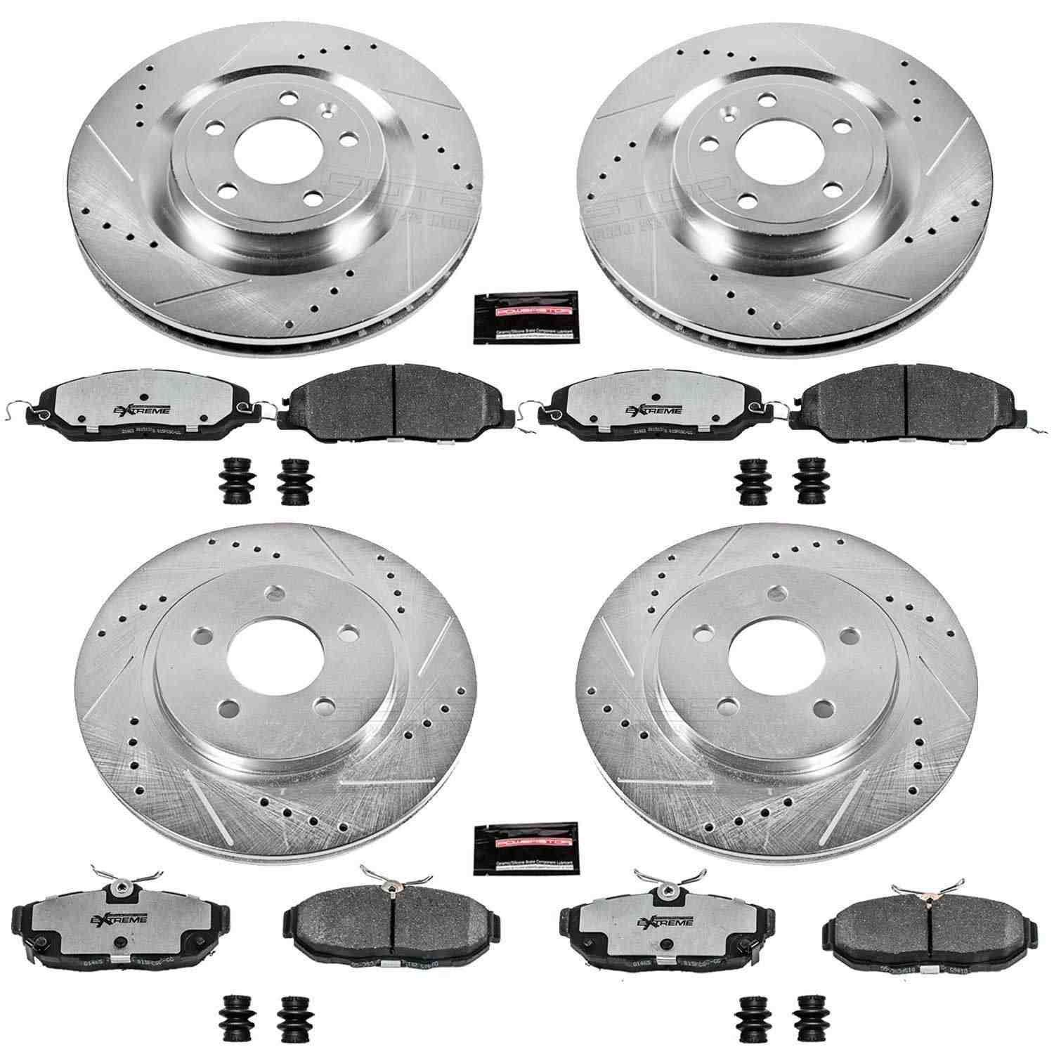 Power Stop 11-14 Ford Mustang Front & Rear Z26 Street Warrior Brake Kit