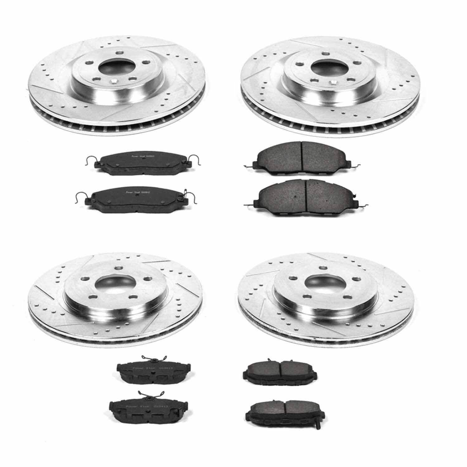 Power Stop 11-14 Ford Mustang Front & Rear Z23 Evolution Sport Brake Kit