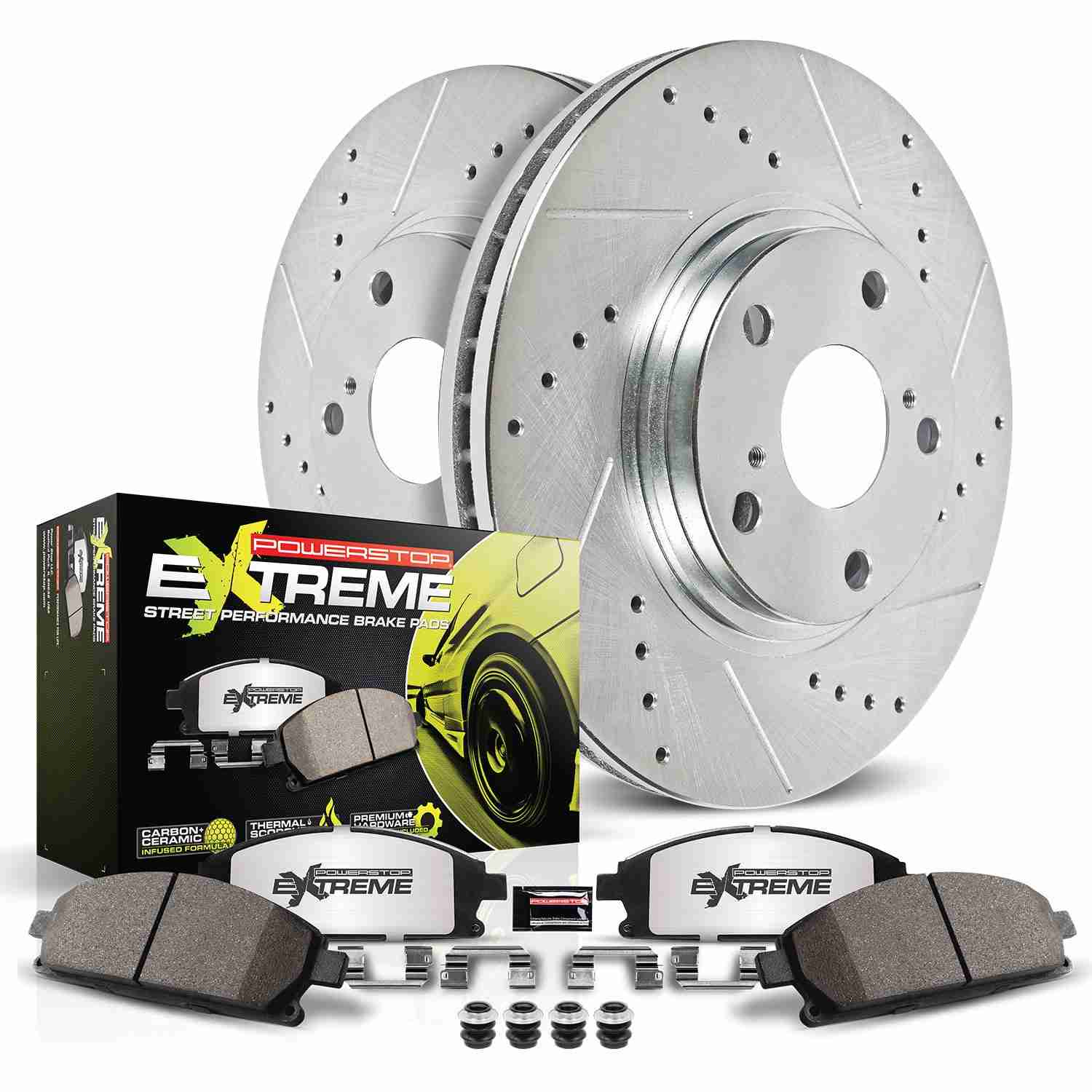 Power Stop 12-20 Jeep Grand Cherokee Front Z26 Street Brake Kit