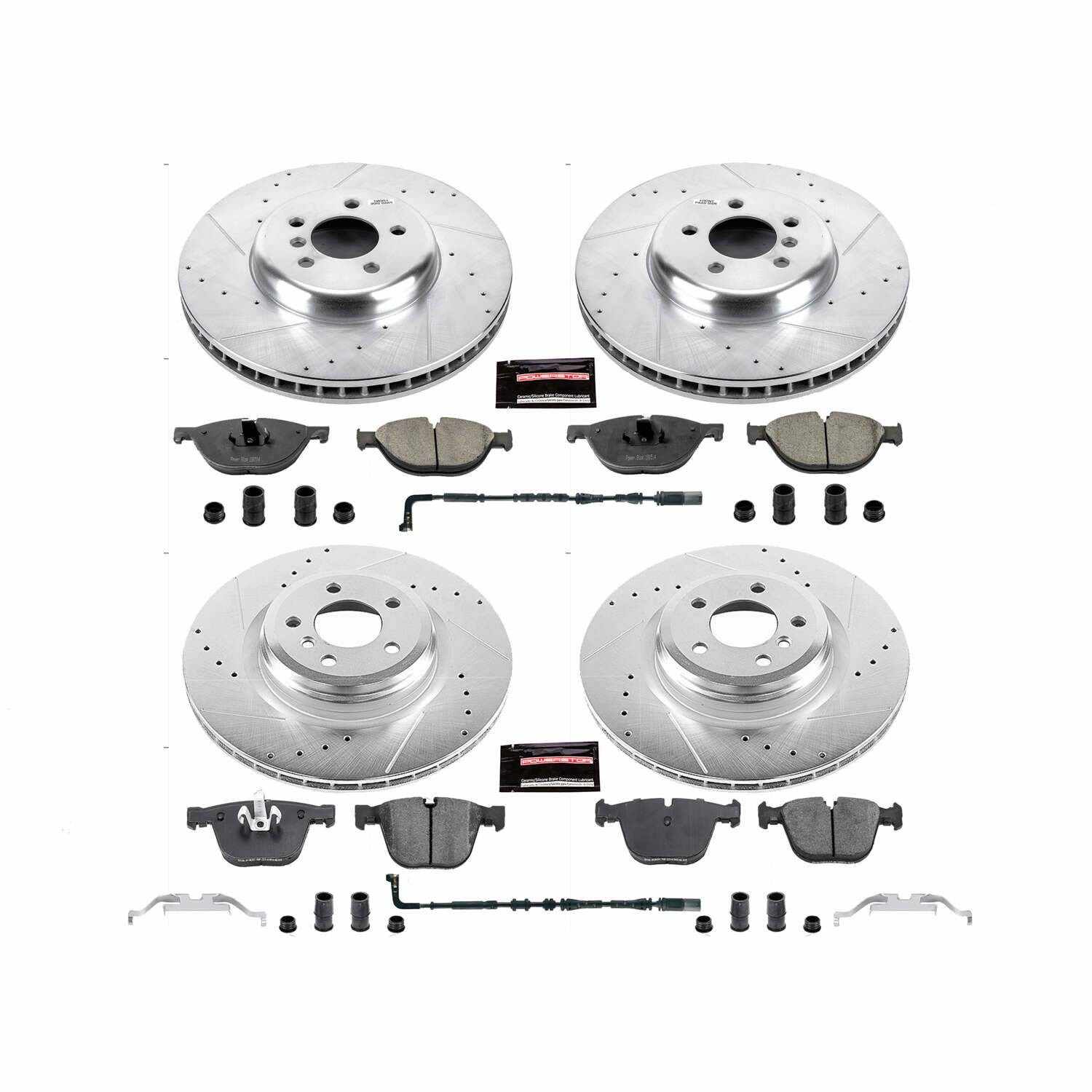 Power Stop 2009 BMW 750Li Front & Rear Z23 Evolution Brake Kit