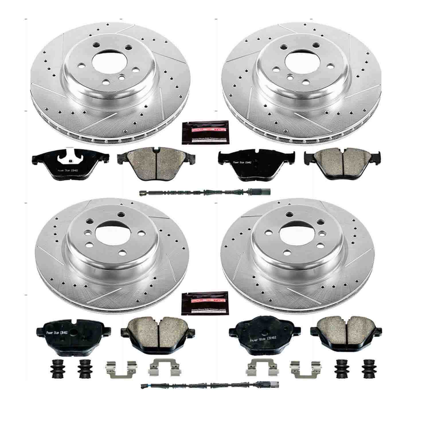 Power Stop 14-16 BMW 535d Front & Rear Z23 Evolution Sport Brake Kit