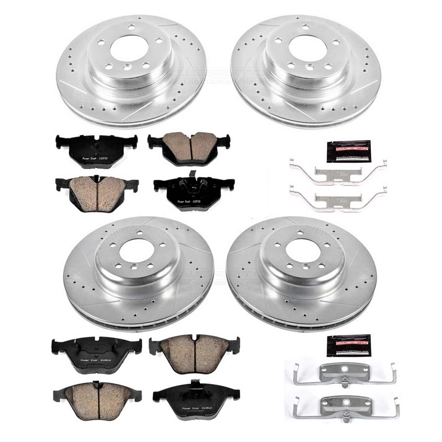 Power Stop 11-13 BMW 335i xDrive Front & Rear Z23 Evolution Sport Brake Kit