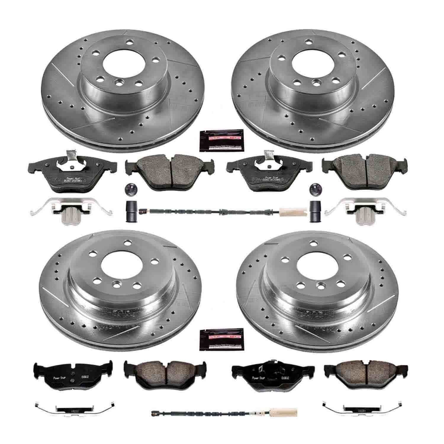 Power Stop 11-12 BMW 328i xDrive Front & Rear Z23 Evolution Sport Brake Kit