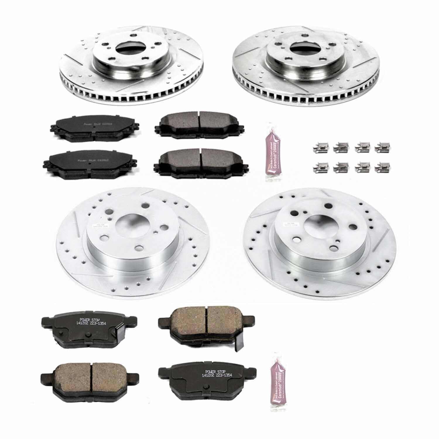 Power Stop 11-16 Scion tC Front & Rear Z23 Evolution Sport Brake Kit