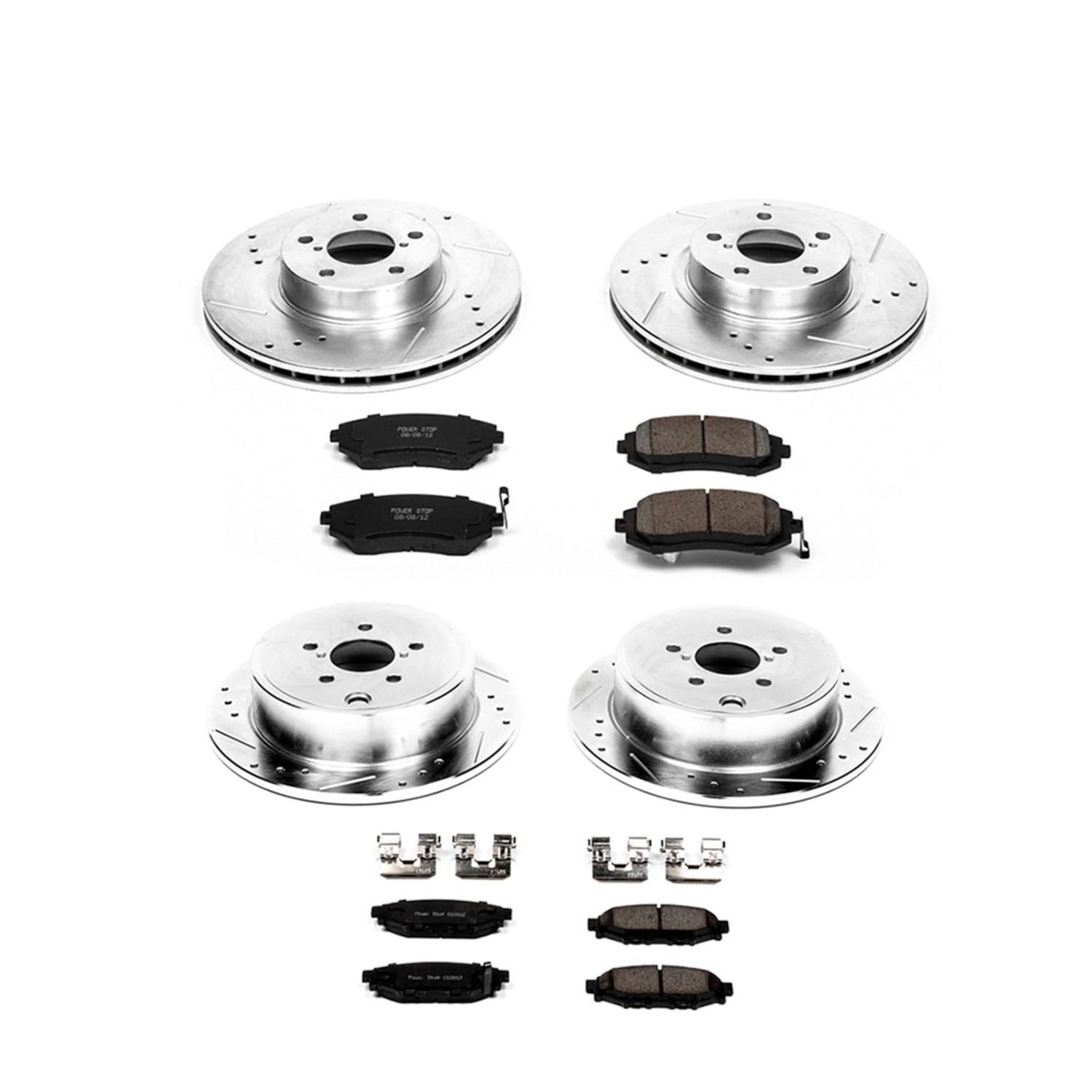 Power Stop 08-10 Subaru Impreza Front & Rear Z23 Evolution Sport Brake Kit