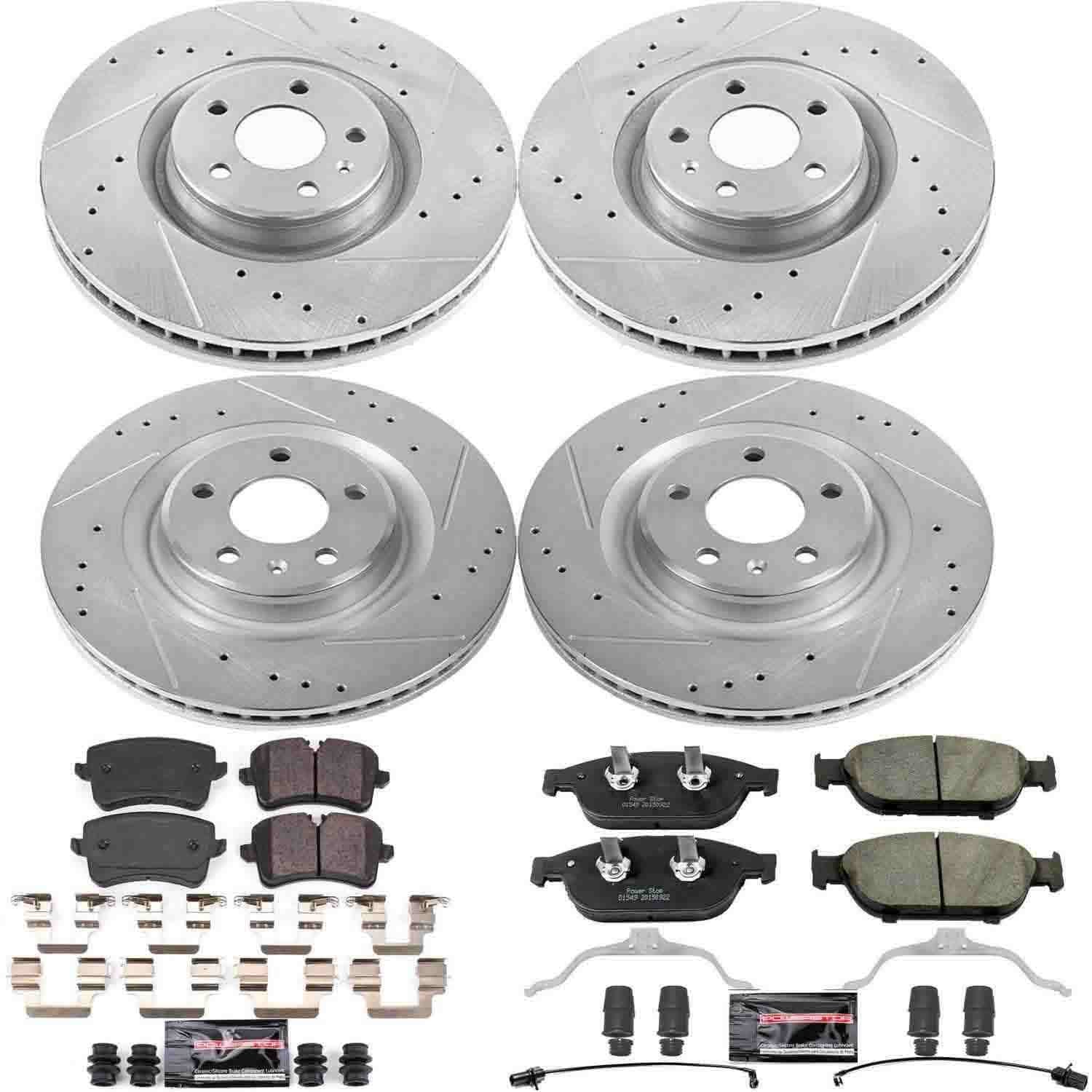 Power Stop 2012 Audi A7 Quattro Front & Rear Z23 Evolution Sport Brake Kit
