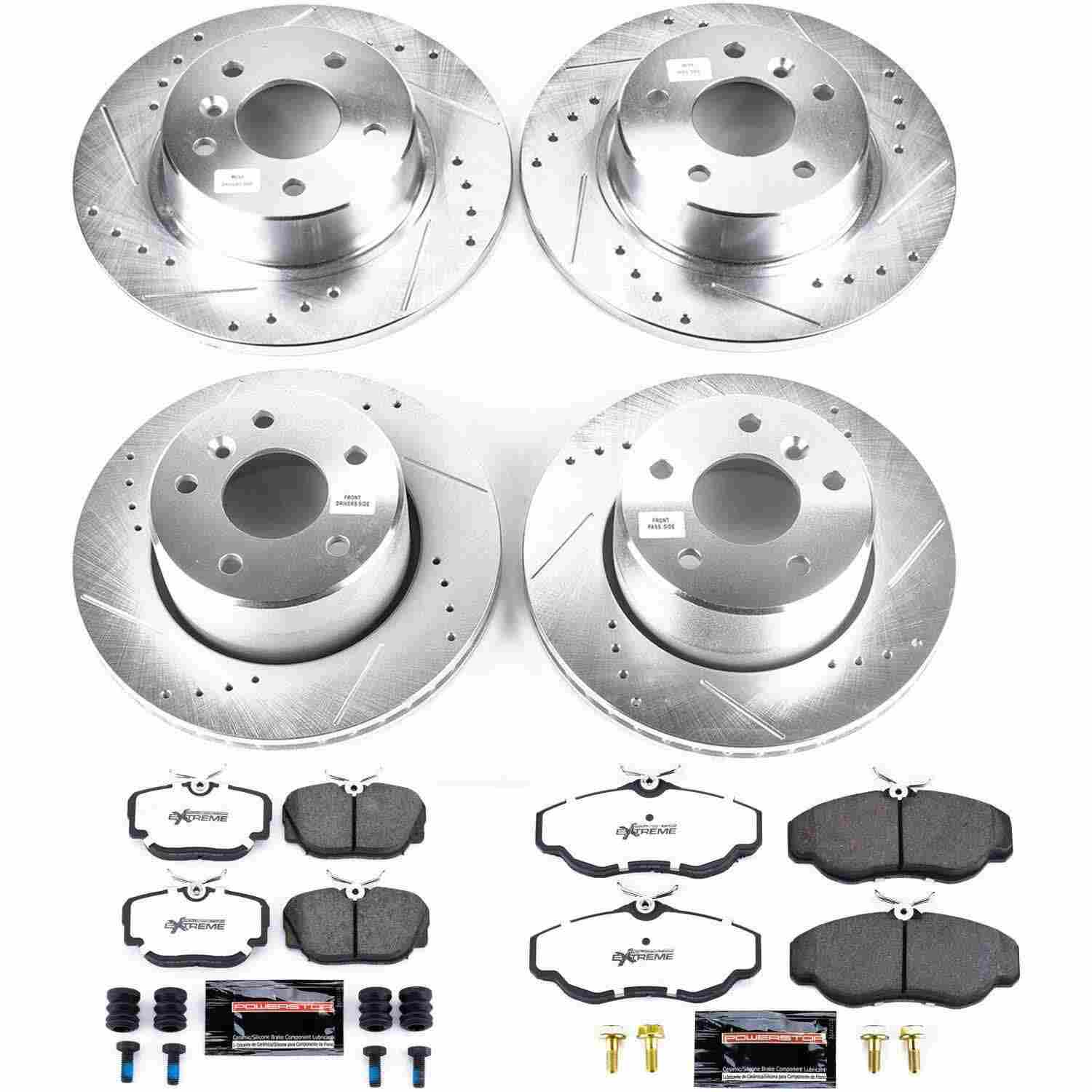Power Stop 99-04 Land Rover Discovery Front & Rear Z36 Truck & Tow Brake Kit