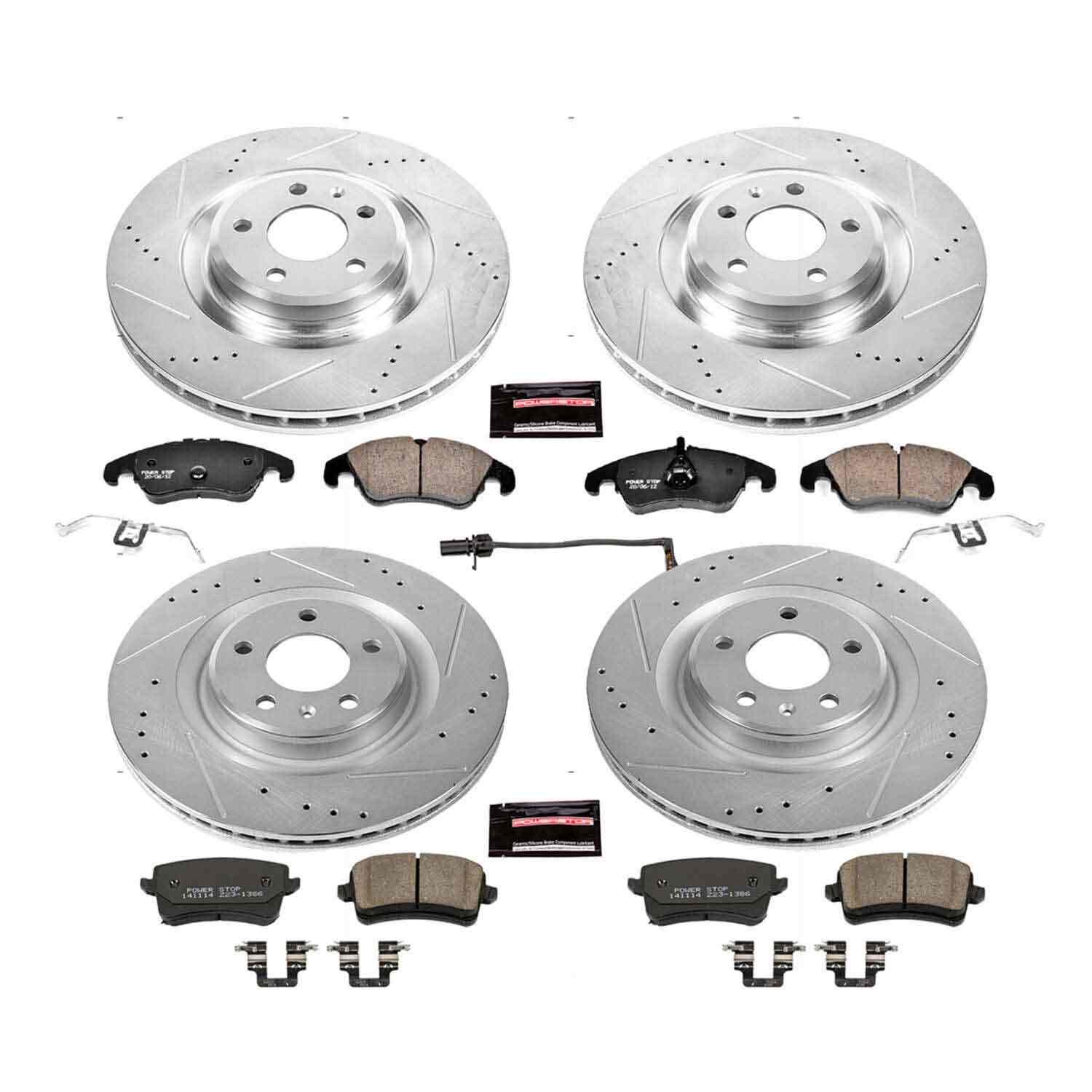 Power Stop 2011 Audi S4 Front & Rear Z23 Evolution Sport Brake Kit