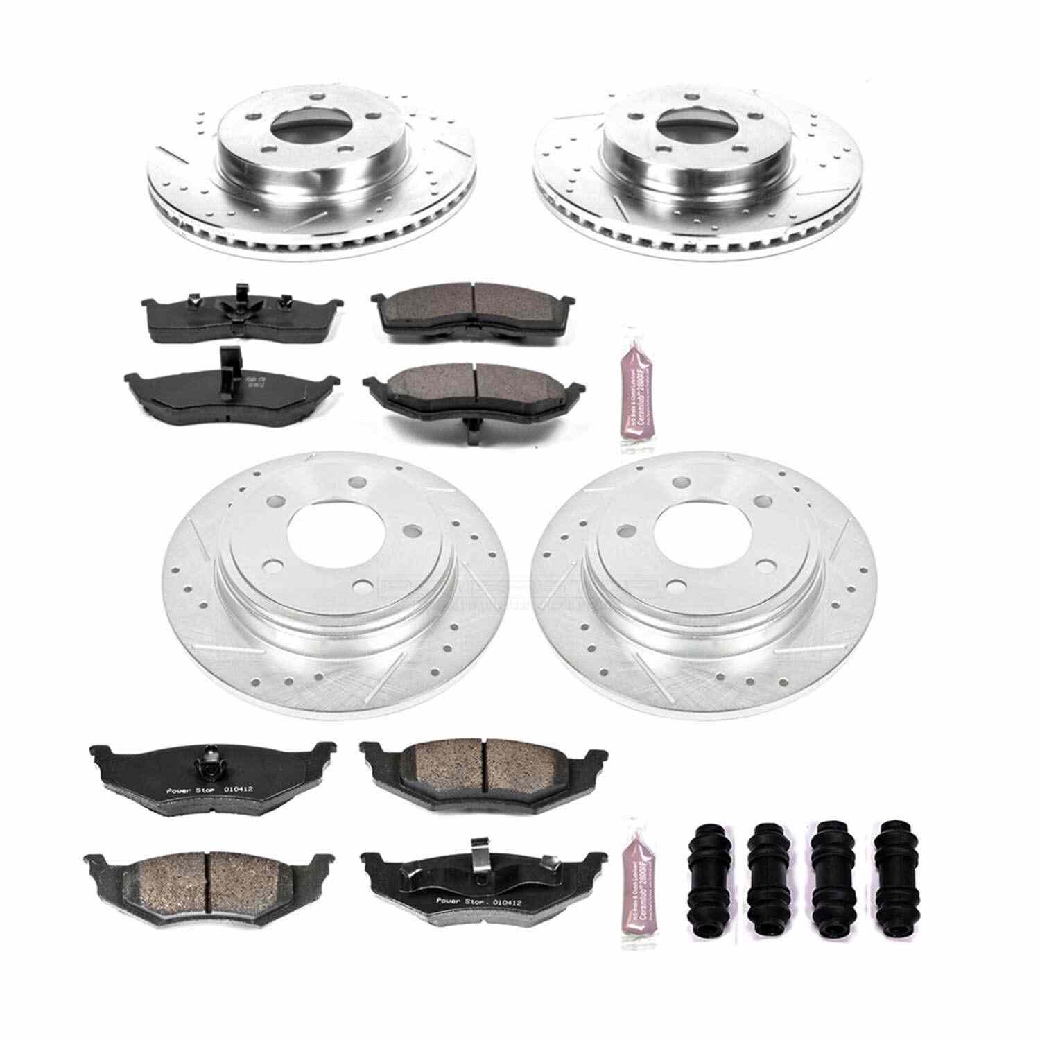 Power Stop 98-04 Chrysler Concorde Front & Rear Z23 Evolution Sport Brake Kit