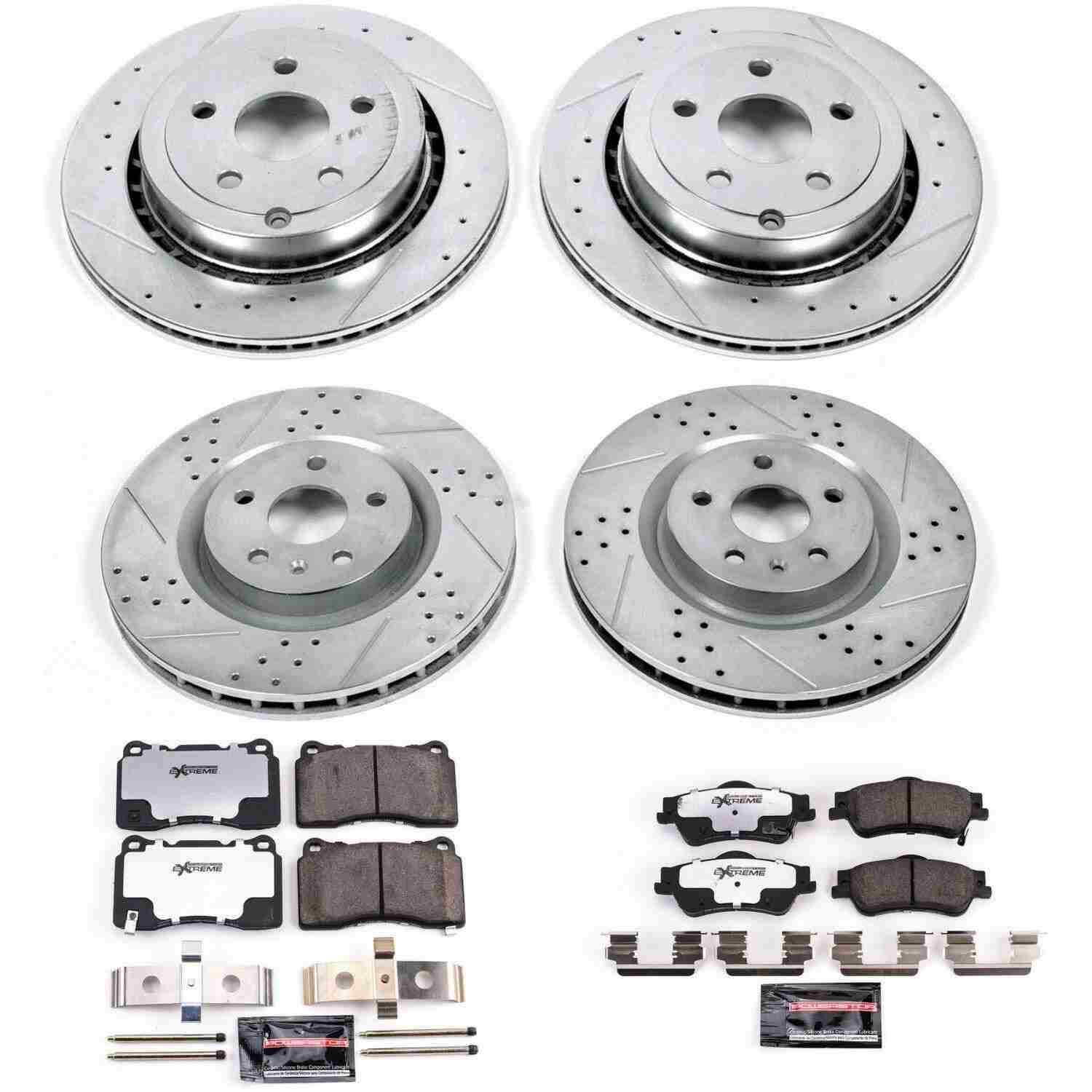 Power Stop 2009 Pontiac G8 Front & Rear Z26 Street Warrior Brake Kit