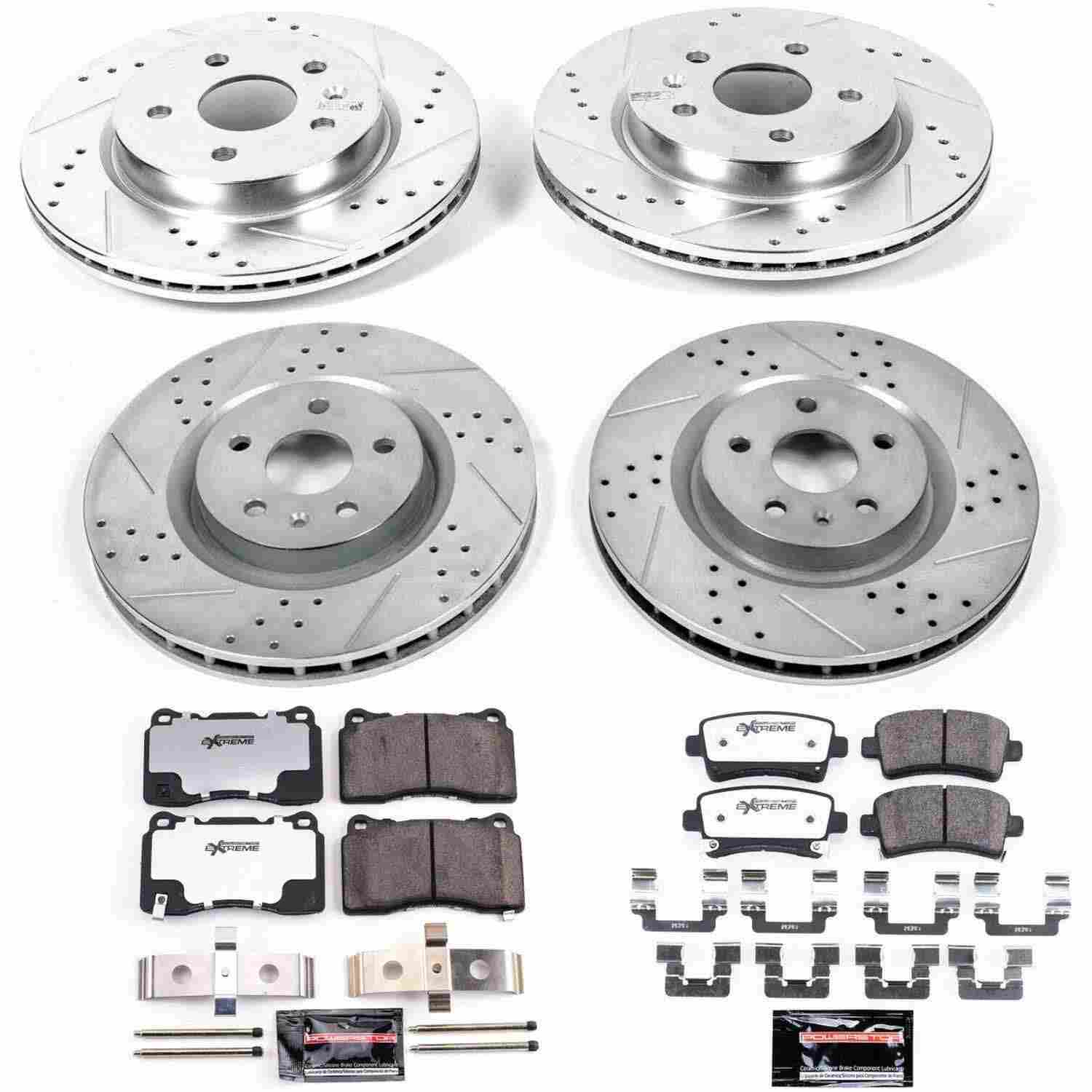 Power Stop 12-13 Buick Regal Front & Rear Z26 Street Warrior Brake Kit