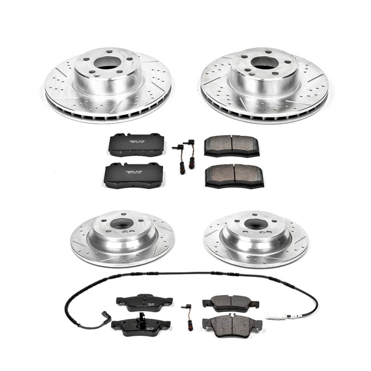 Power Stop 03-06 Mercedes-Benz CL500 Front & Rear Z23 Evolution Sport Brake Kit