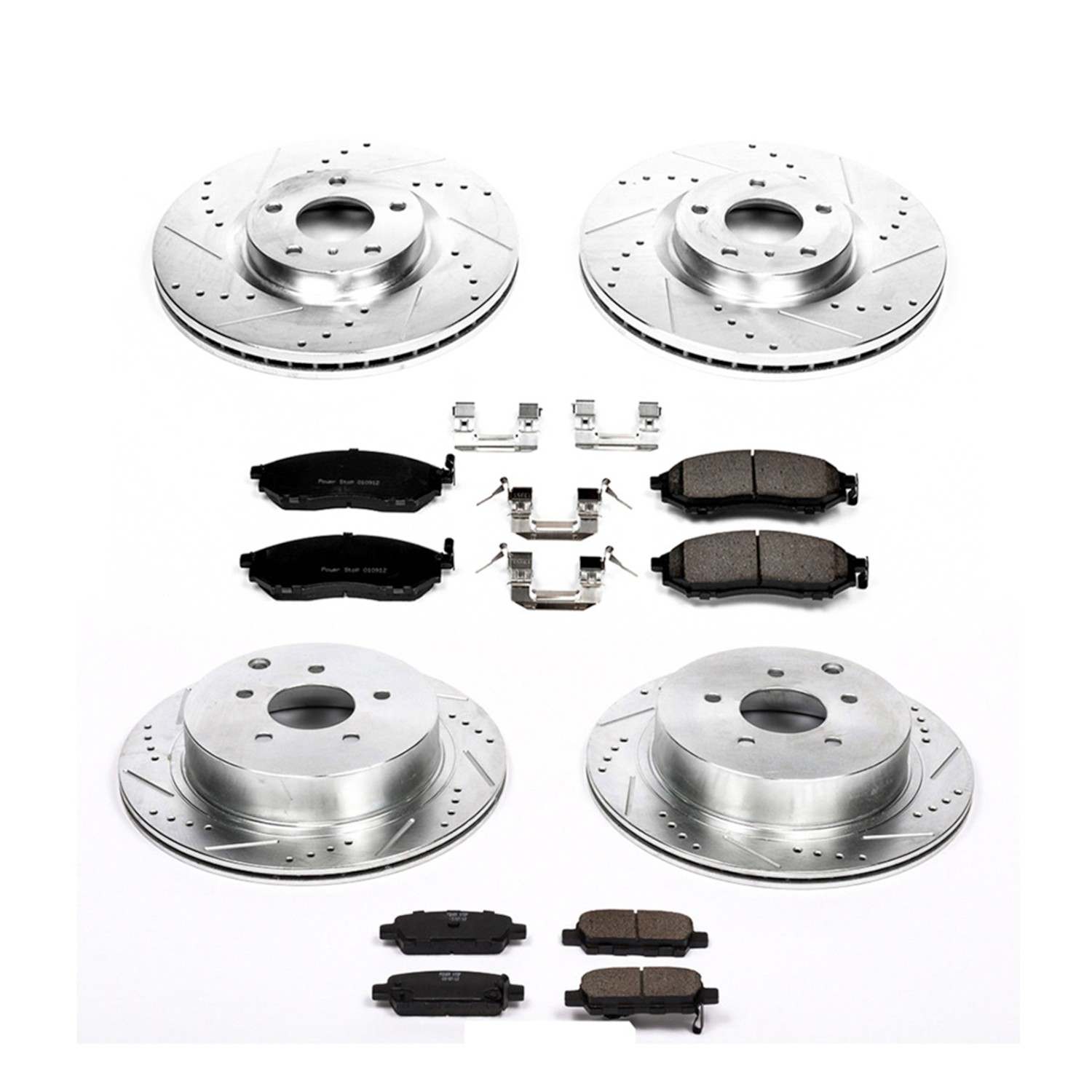 Power Stop 12-13 Infiniti M35h Front & Rear Z23 Evolution Sport Brake Kit