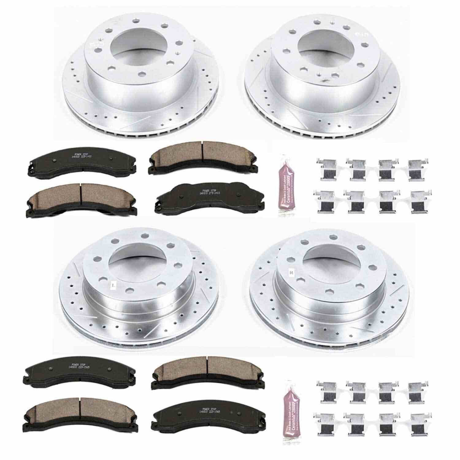 Power Stop 12-19 GMC Sierra 3500 HD Front & Rear Z23 Evolution Brake Kit
