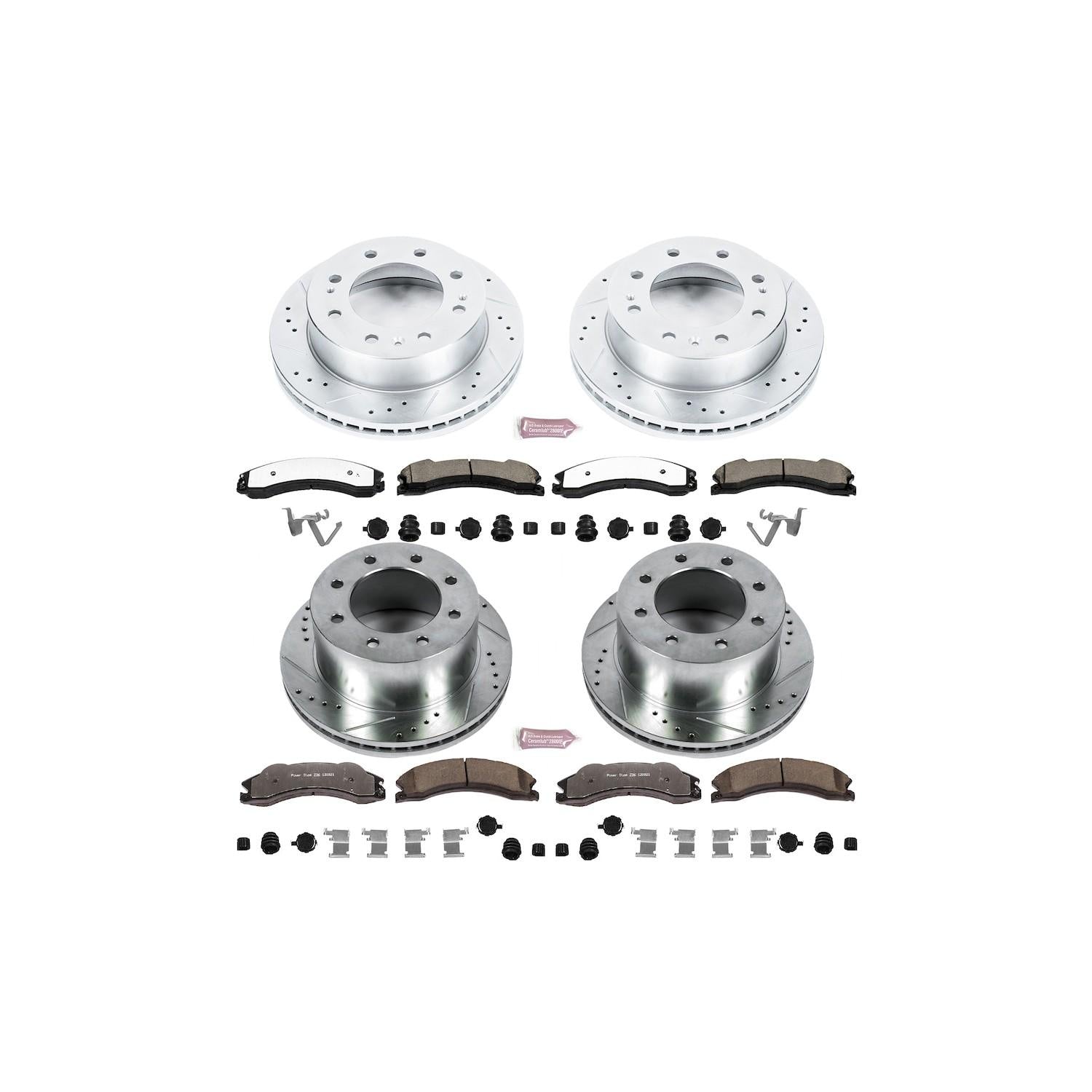 Power Stop 12-19 GMC Sierra 3500 HD Front & Rear Z36 Truck & Tow Brake Kit