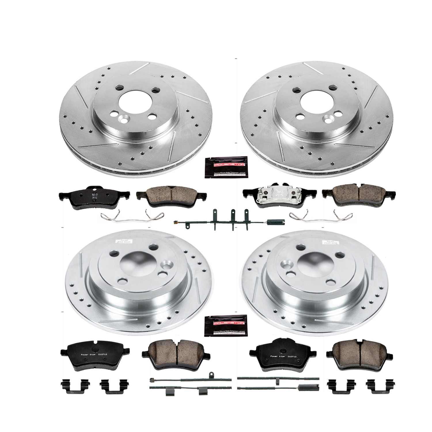 Power Stop 07-08 Mini Cooper Front & Rear Z23 Evolution Sport Brake Kit