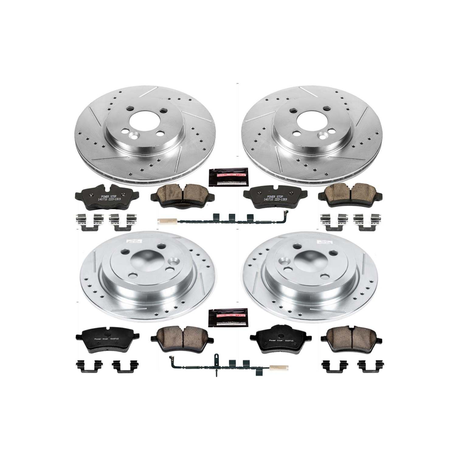 Power Stop 07-10 Mini Cooper Front & Rear Z23 Evolution Sport Brake Kit