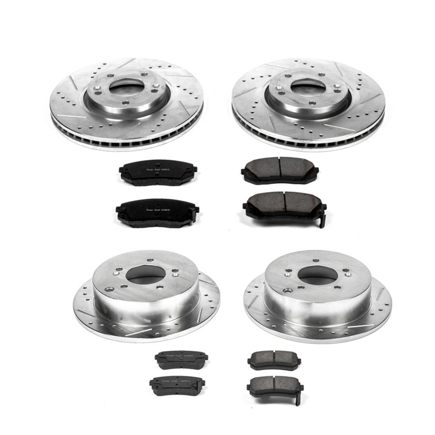 Power Stop 10-15 Hyundai Tucson Front & Rear Z23 Evolution Sport Brake Kit