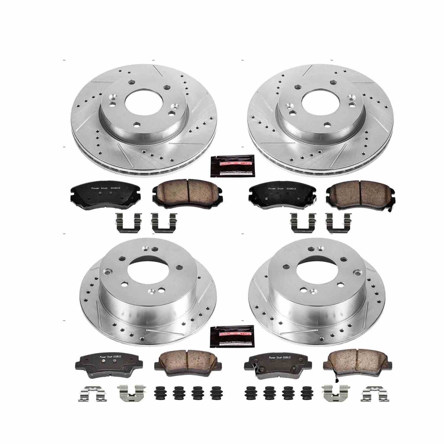 Power Stop 10-11 Kia Soul Front & Rear Z23 Evolution Sport Brake Kit