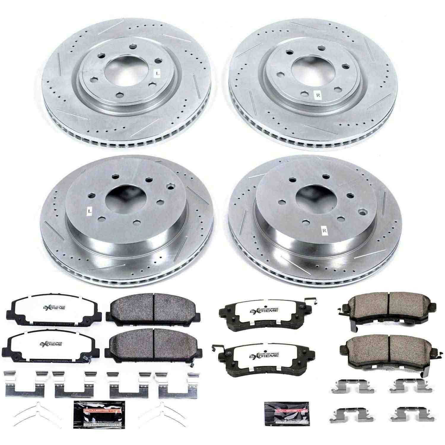 Power Stop 11-13 Infiniti QX56 Front & Rear Z36 Truck & Tow Brake Kit