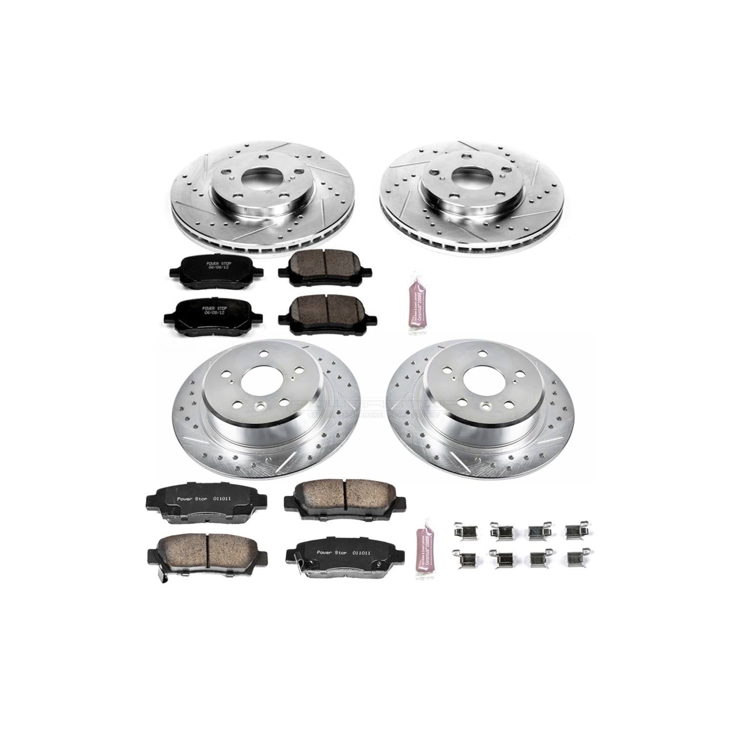 Power Stop 98-99 Toyota Avalon Front & Rear Z23 Evolution Sport Brake Kit