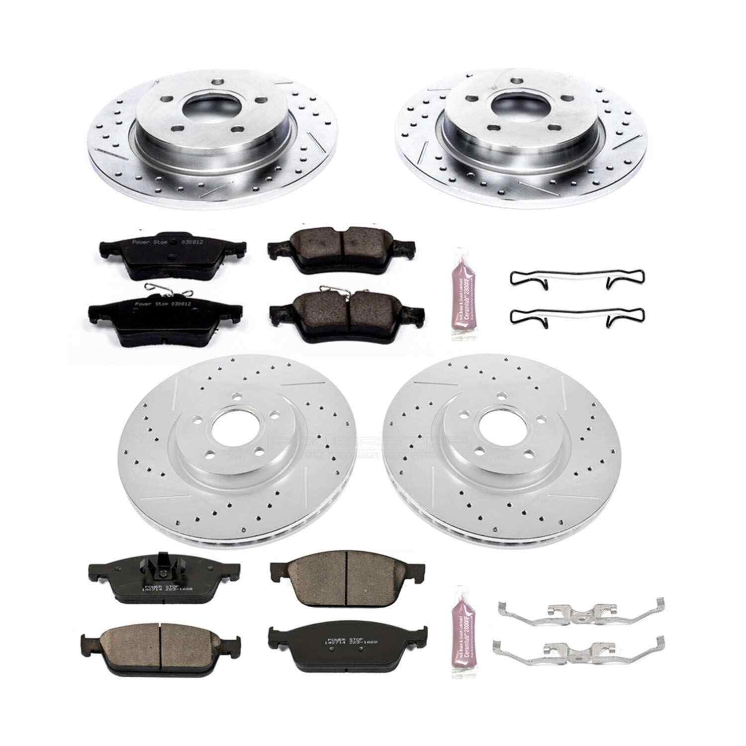 Power Stop 13-14 Ford Focus Front & Rear Z23 Evolution Sport Brake Kit