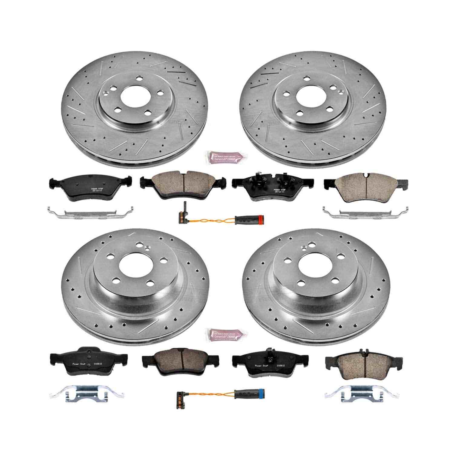 Power Stop 07-09 Mercedes-Benz E350 Front & Rear Z23 Evolution Sport Brake Kit